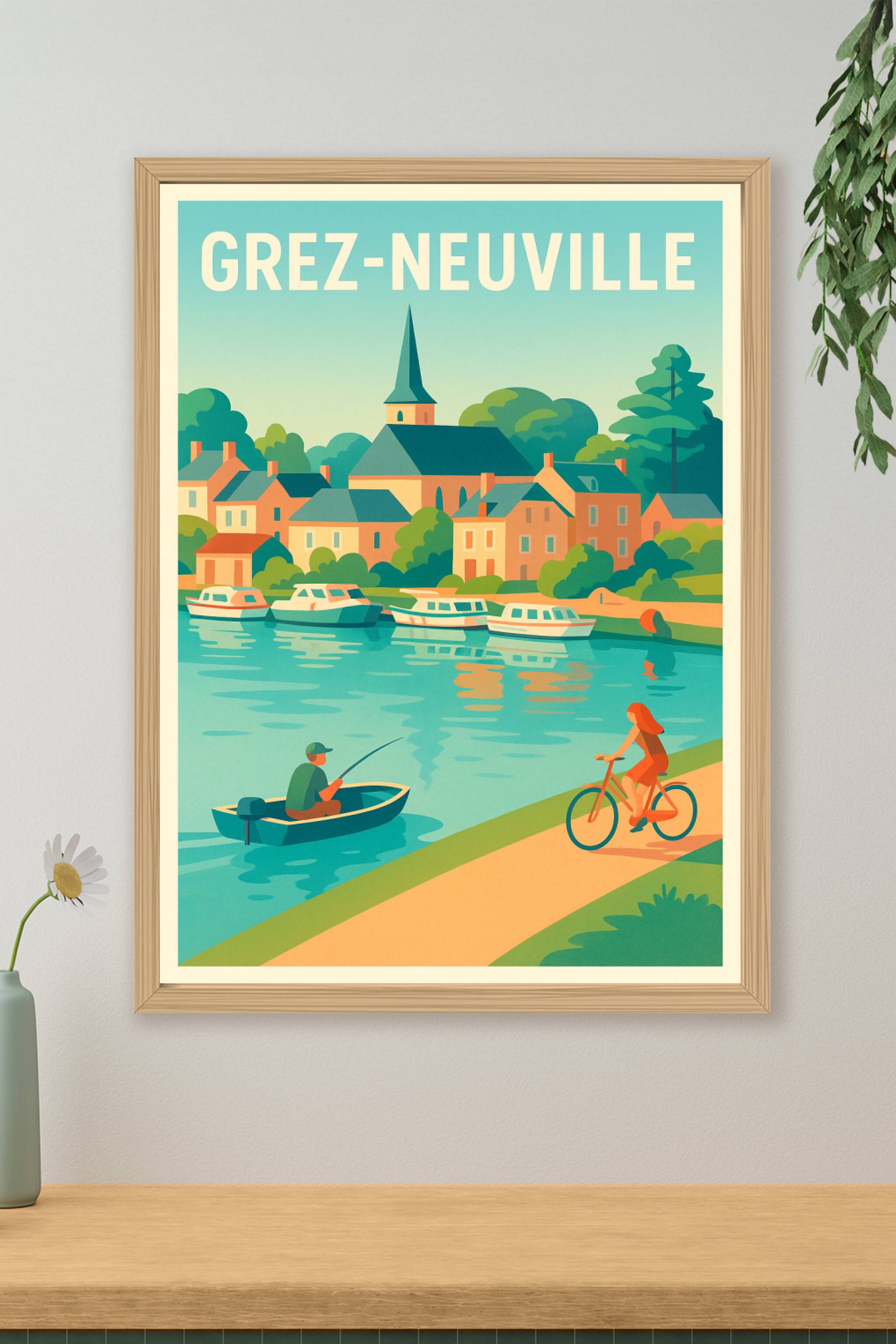 Affiche de Grez-Neuville - Charme paisible au fil de l'eau