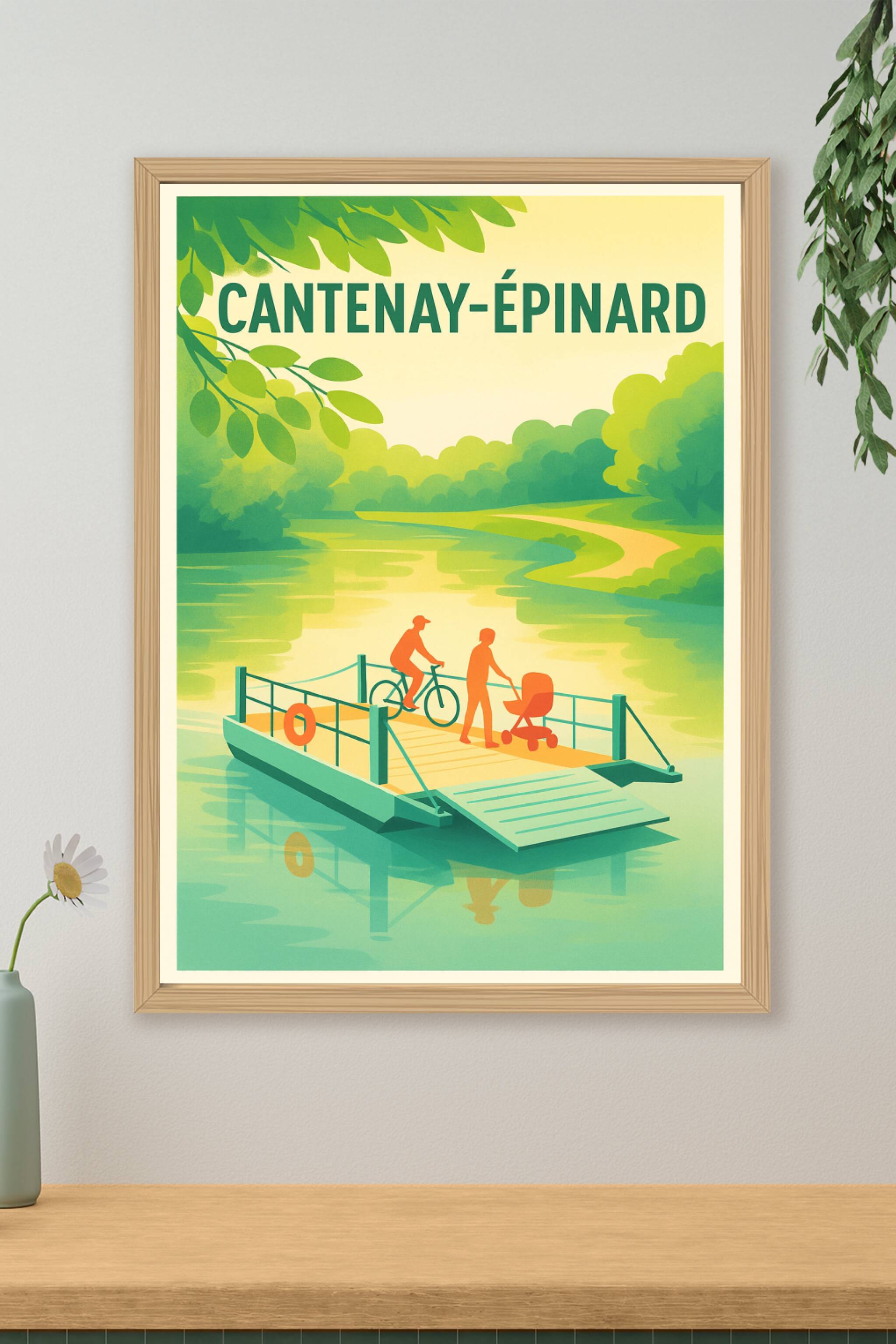 Affiche de Cantenay-Épinard - Sérénité au fil de l'eau