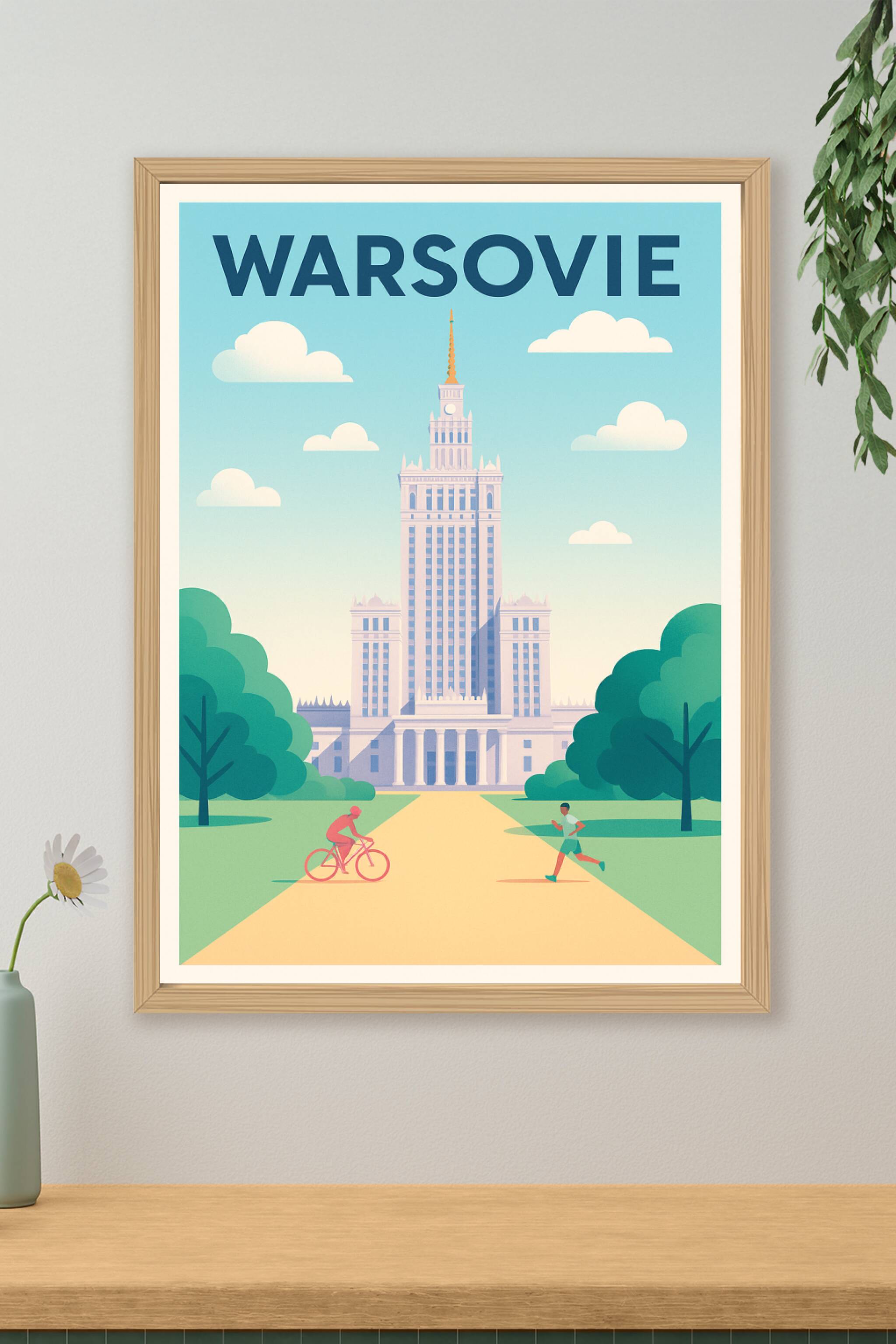 Affiche de Varsovie - L'élégance architecturale au cœur de la Pologne