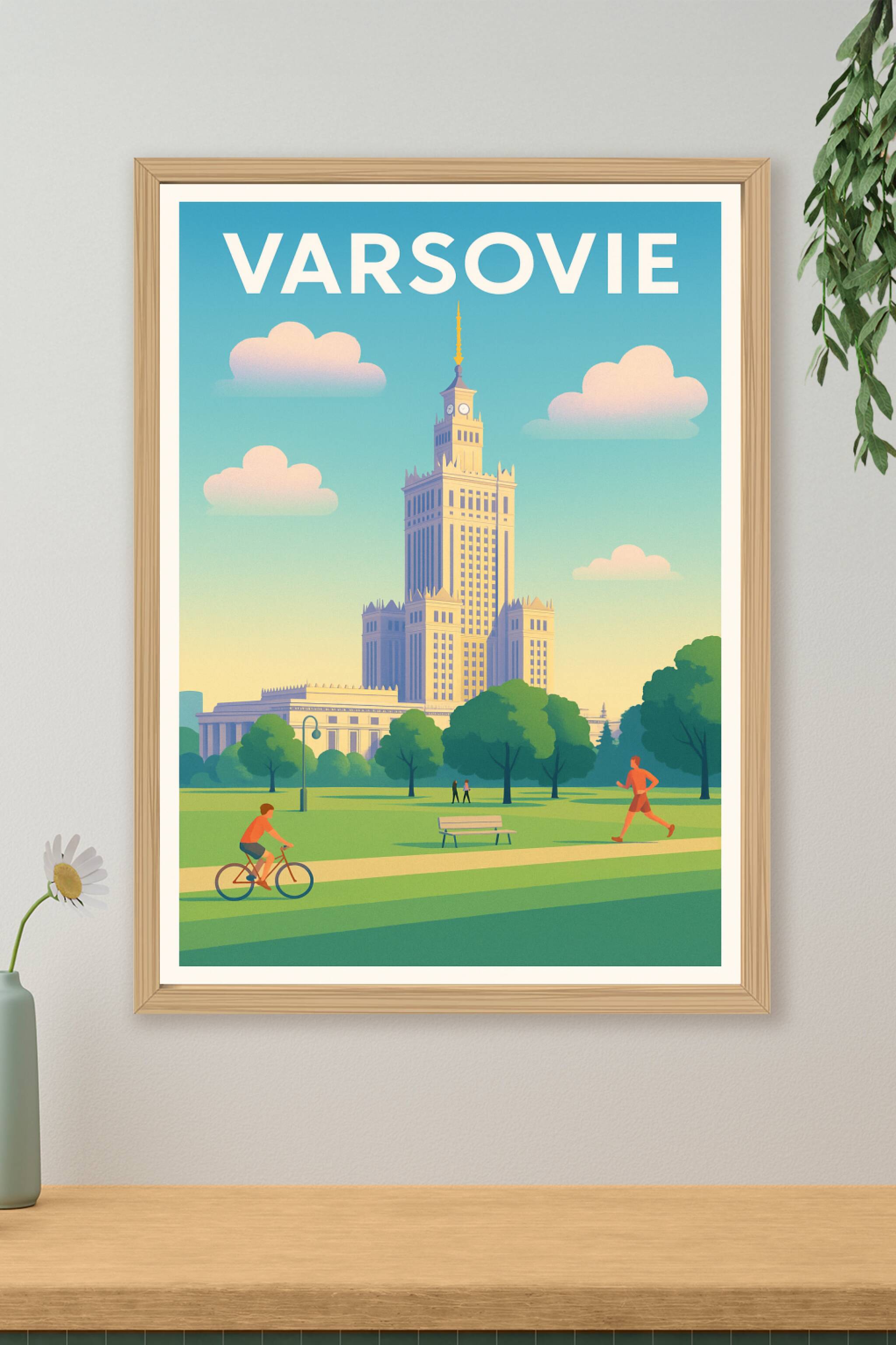Affiche de Varsovie - Évasion urbaine et nature retrouvée