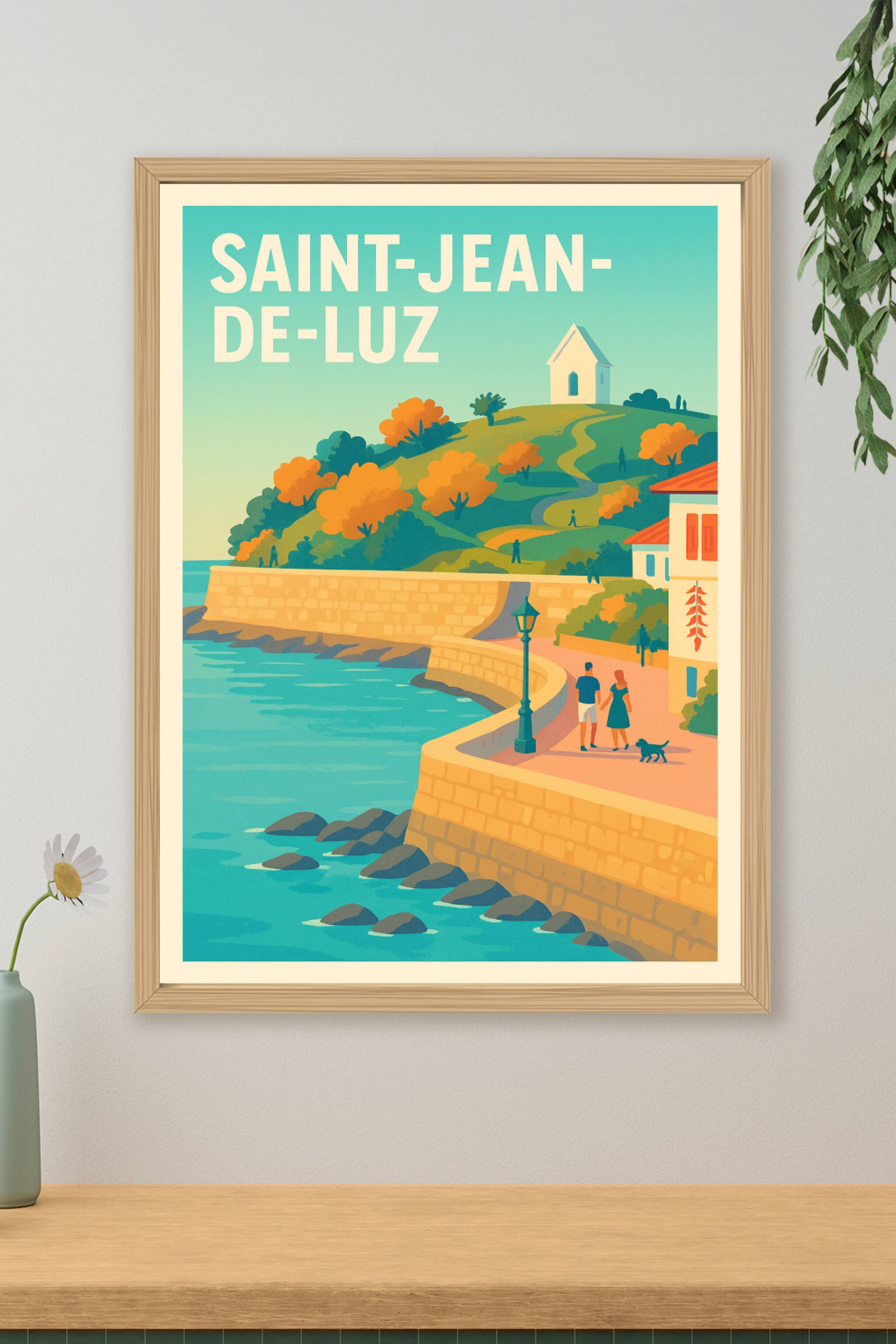 Affiche de Saint-Jean-de-Luz - Escapade côtière au Pays Basque