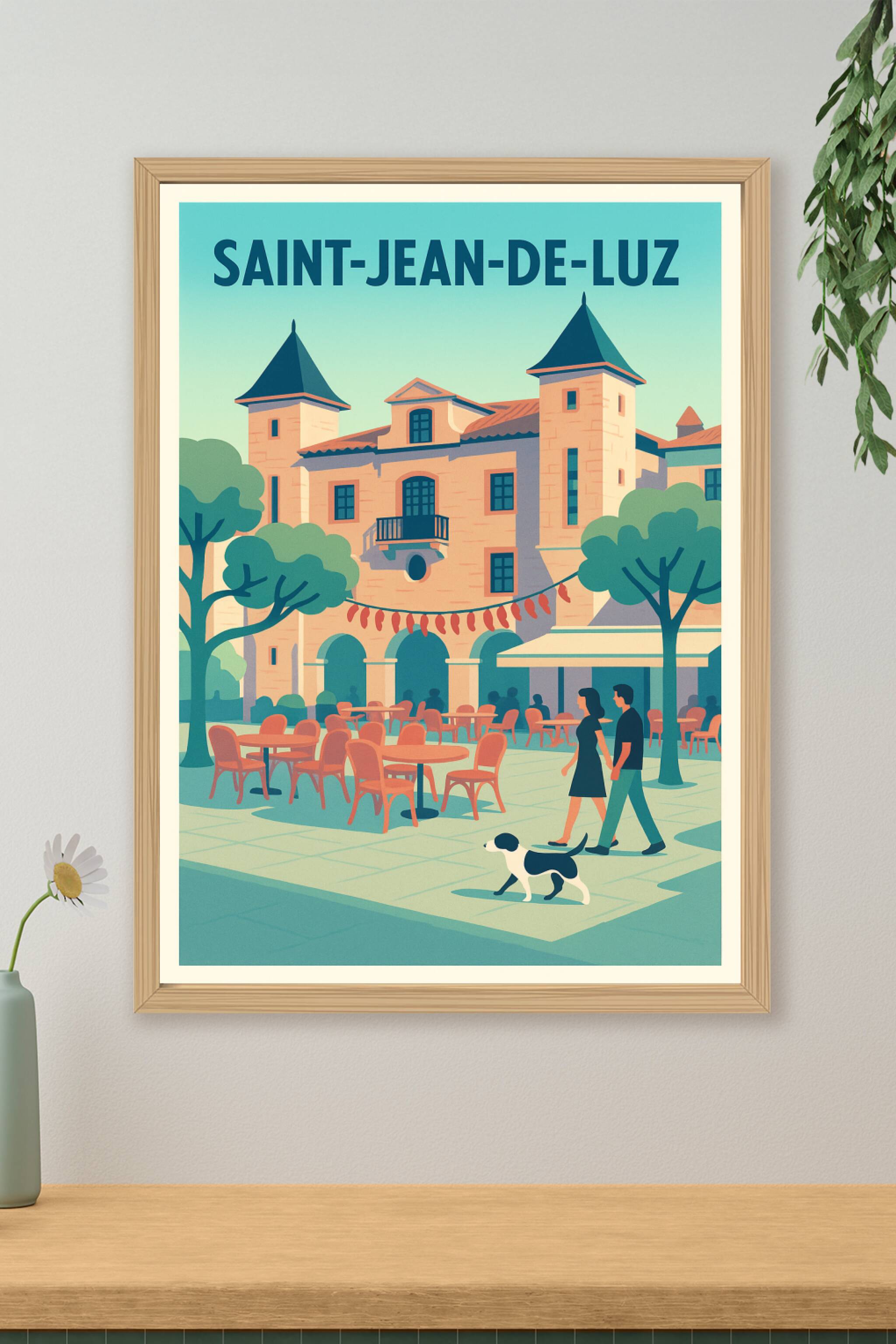 Affiche de Saint-Jean-de-Luz - Charme basque en terrasse