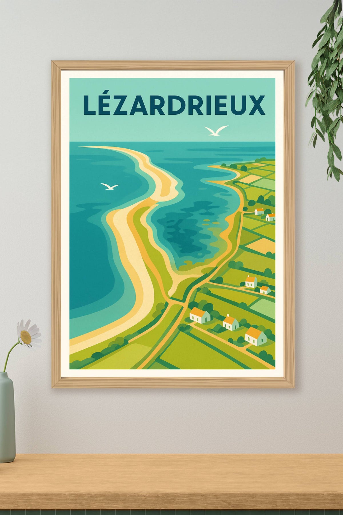 Affiche de Lézardrieux - Charme côtier et campagne bretonne
