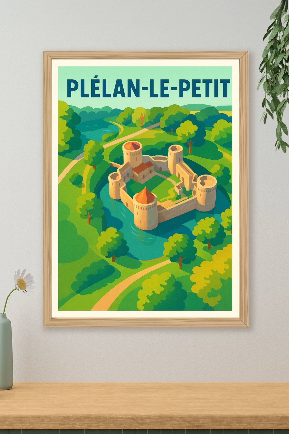 Affiche de Plélan-le-Petit - Le charme du patrimoine médiéval