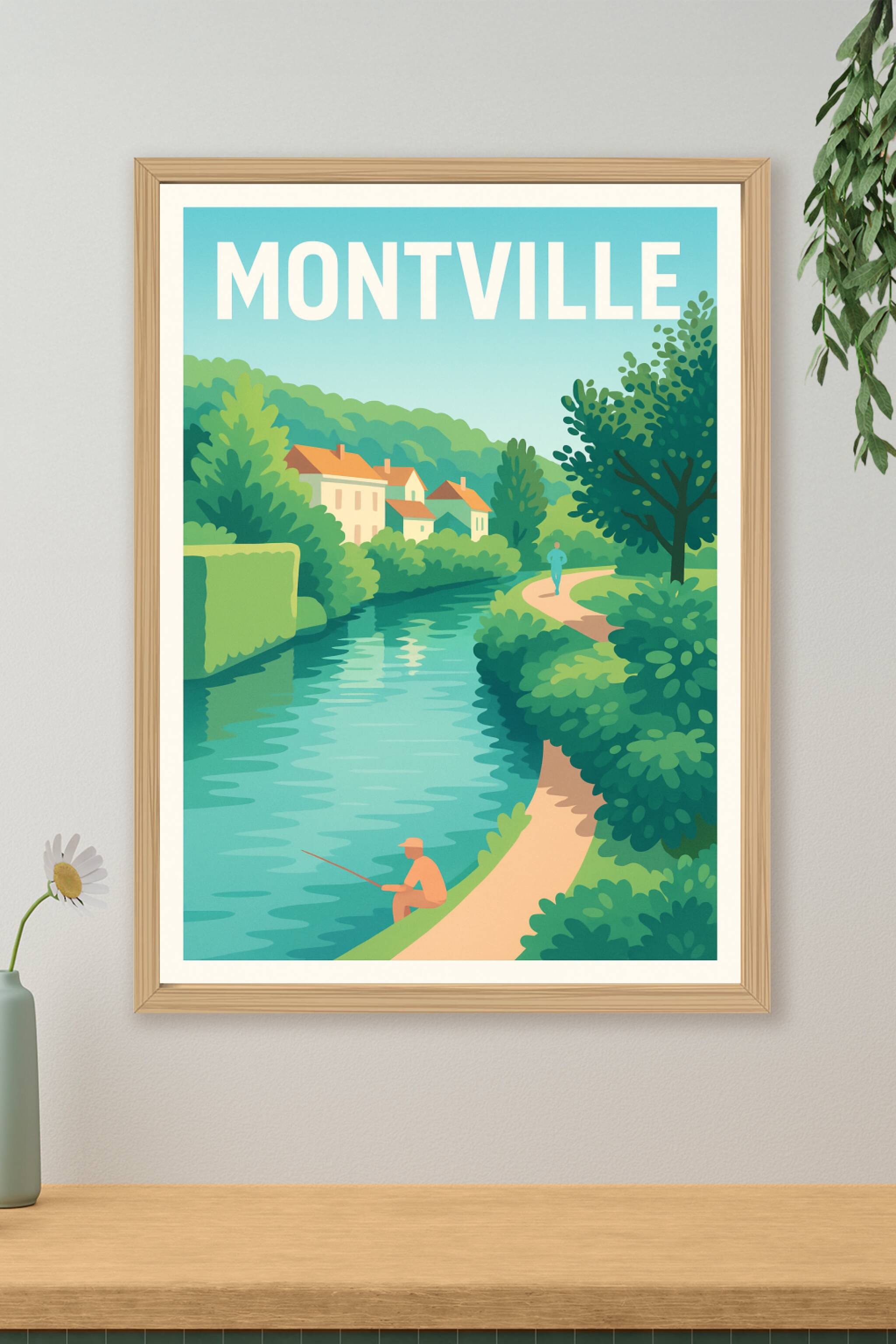 Affiche de Montville - Havre de paix au bord de l'eau