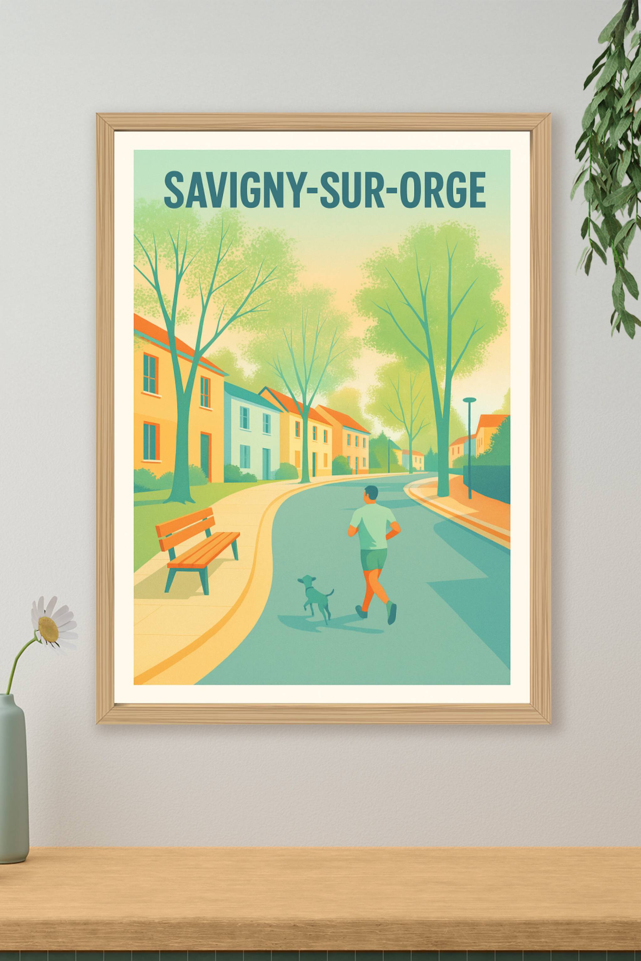 Affiche de Savigny-sur-Orge - Promenade matinale au cœur de la ville