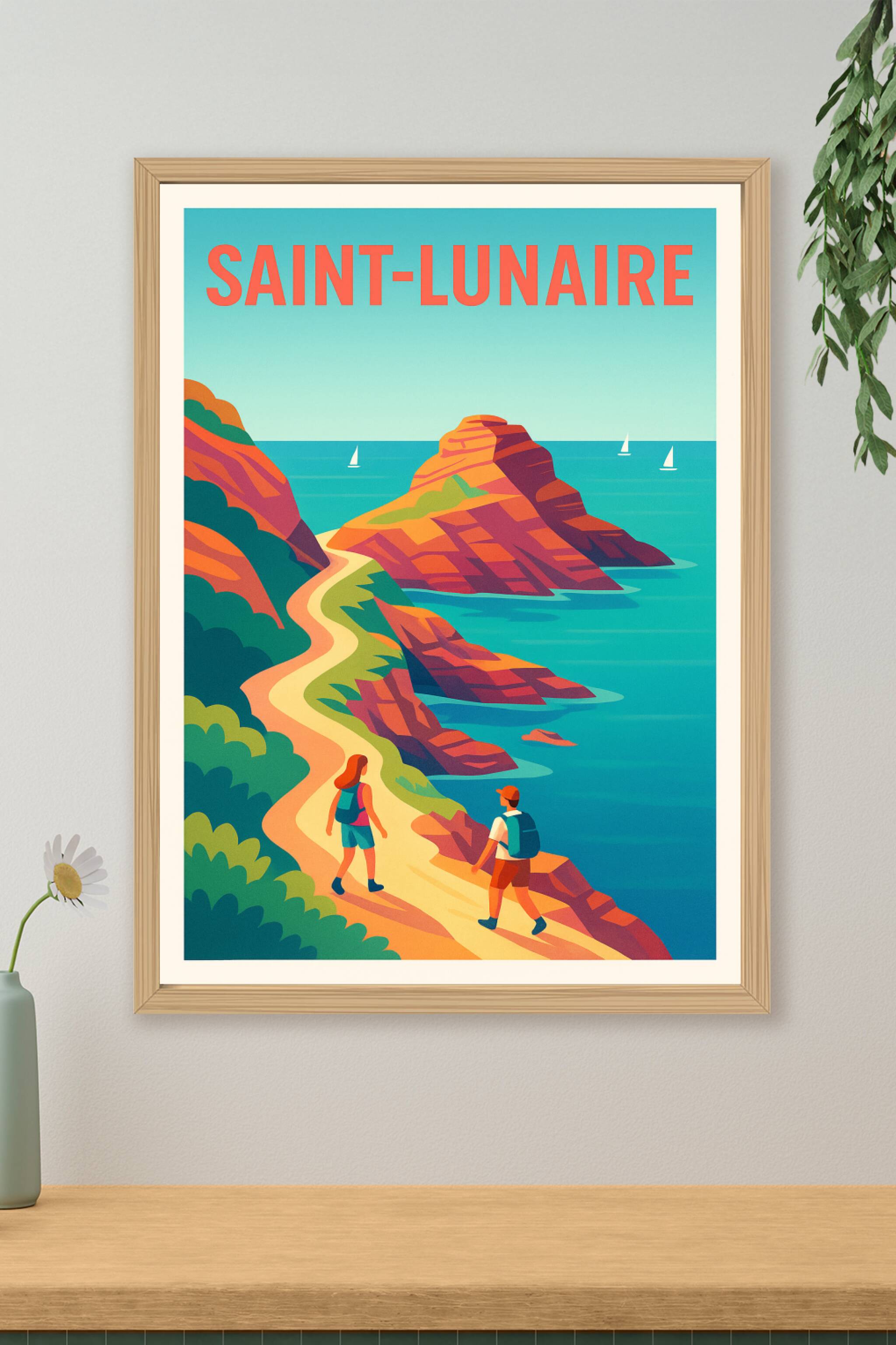 Affiche de Saint-Lunaire - Escapade entre mer et falaises