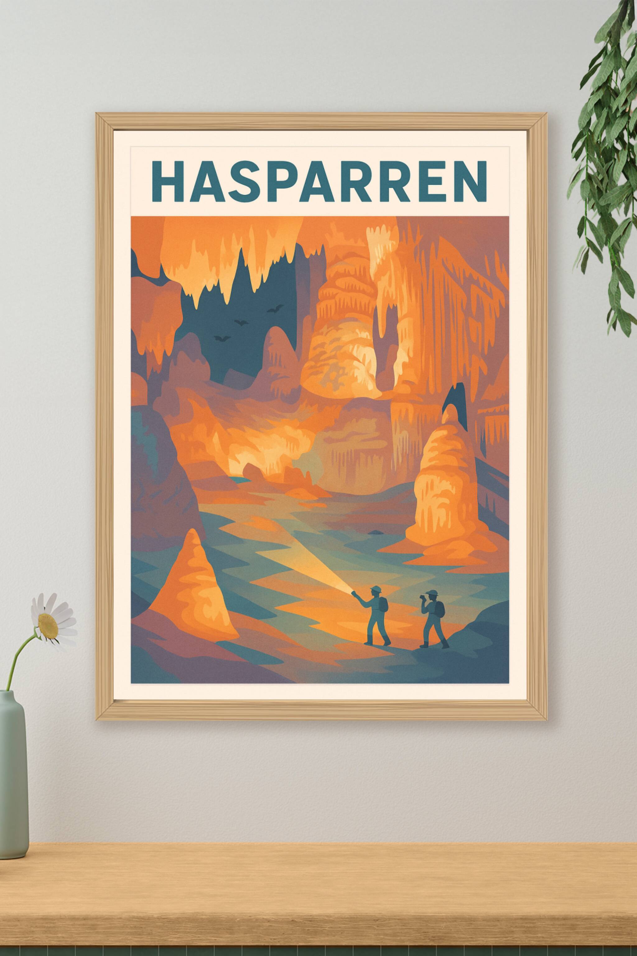 Affiche de Hasparren - Exploration mystérieuse des grottes