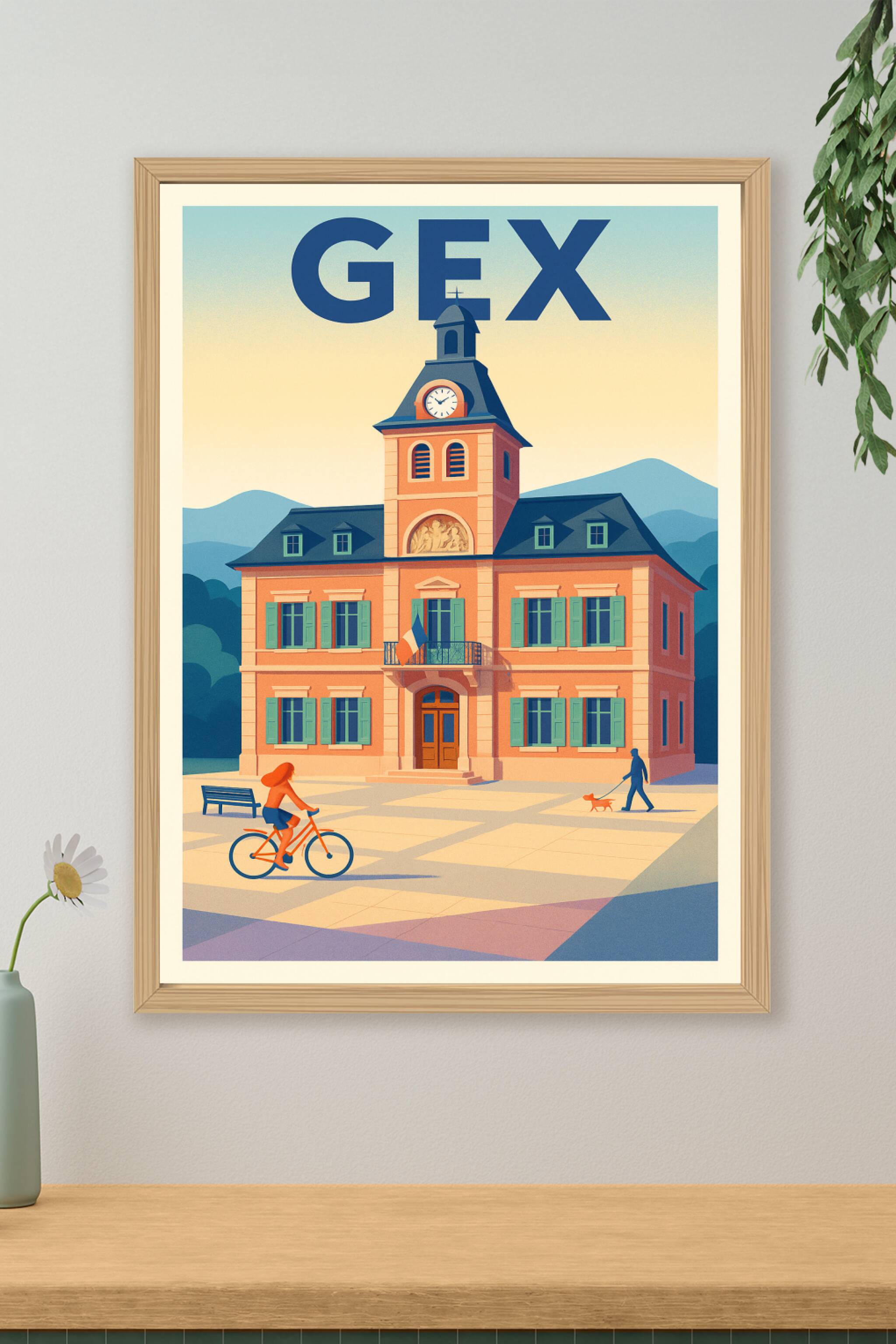 Affiche de Gex - Charme et tranquillité en Jura genevois