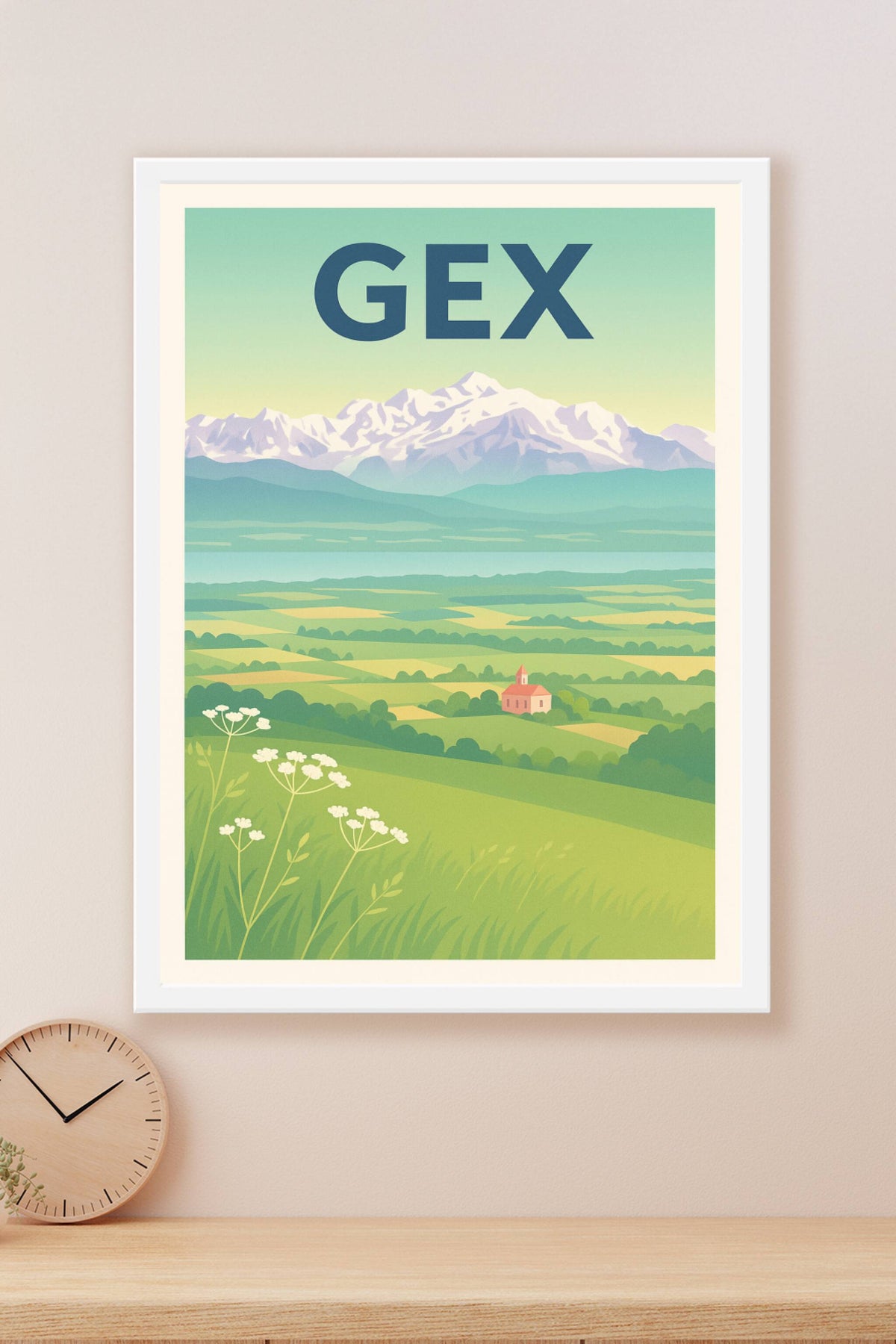 Affiche de Gex - Entre nature et montagnes majestueuses