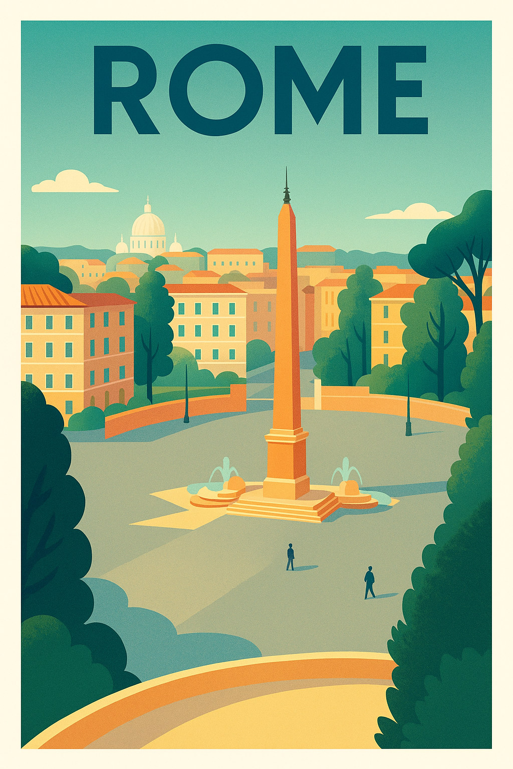 Affiche de Rome - Élégance intemporelle de la Ville Éternelle
