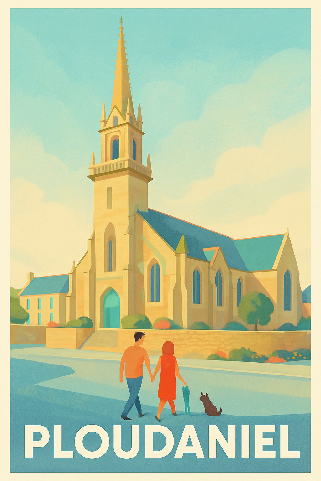 Affiche de Ploudaniel - Charme et sérénité bretonne