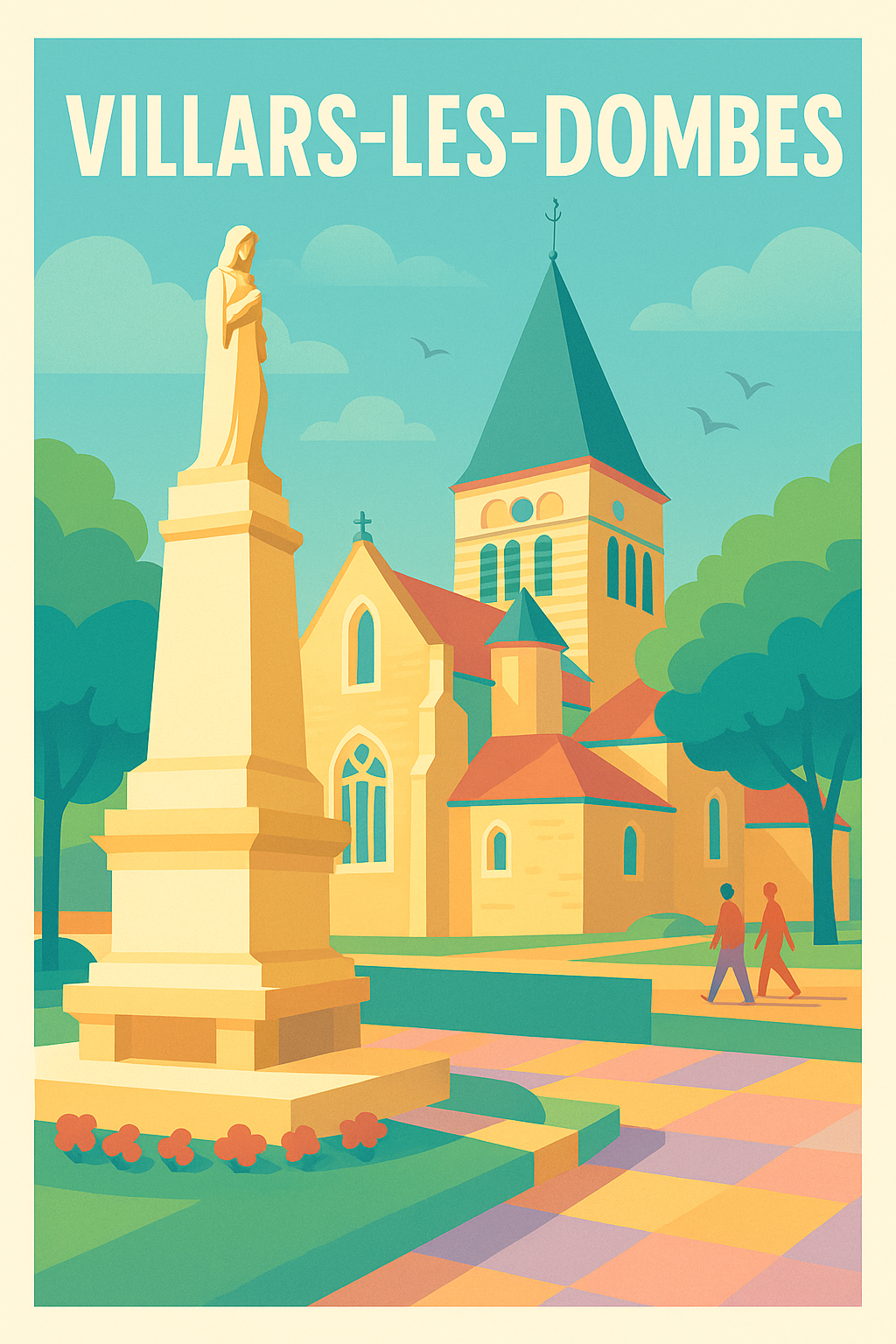 Affiche de Villars-les-Dombes - Charme et sérénité au cœur de la Dombes