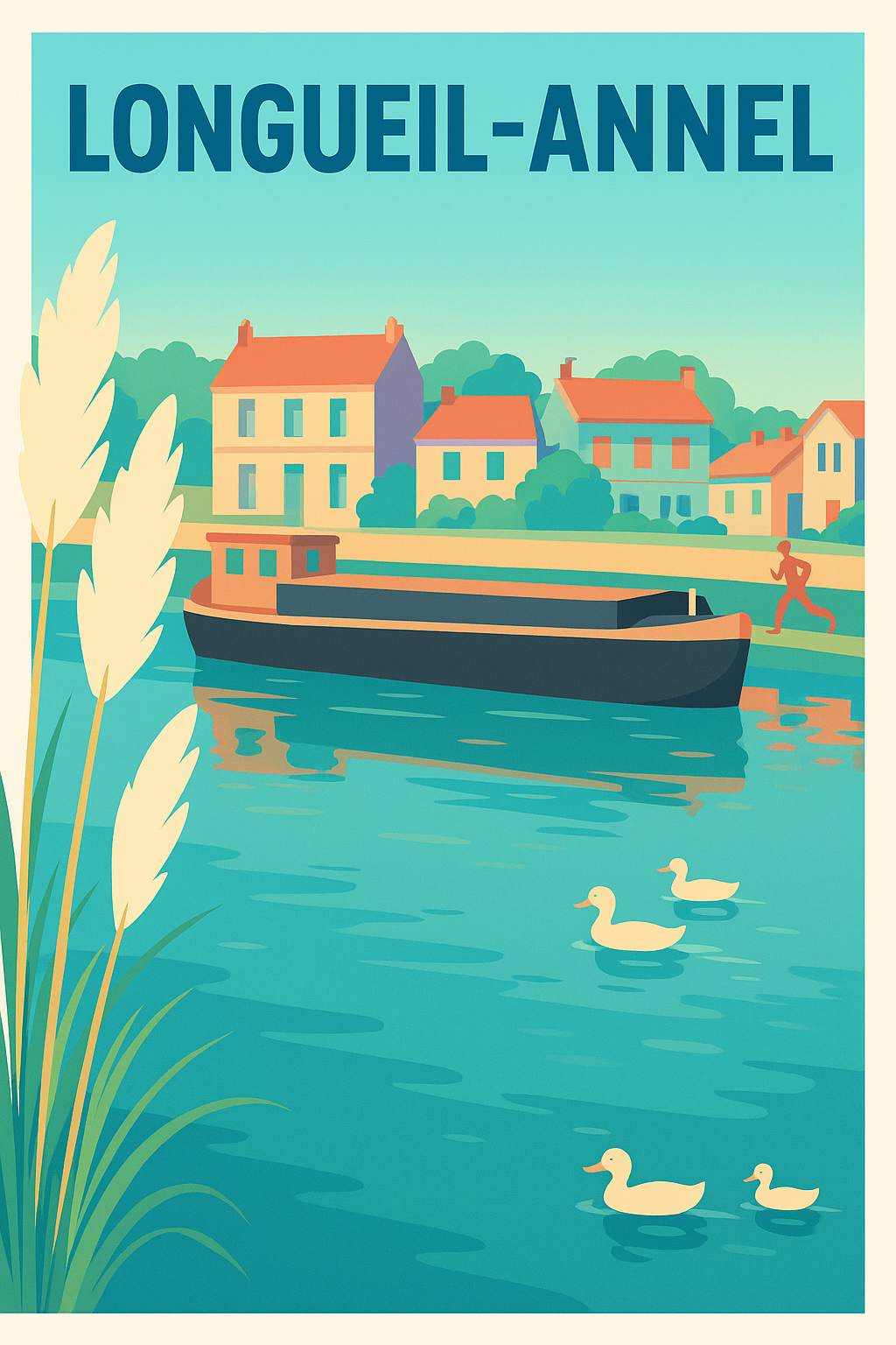 Affiche de Longueil-Annel - Tranquillité au bord de l'eau