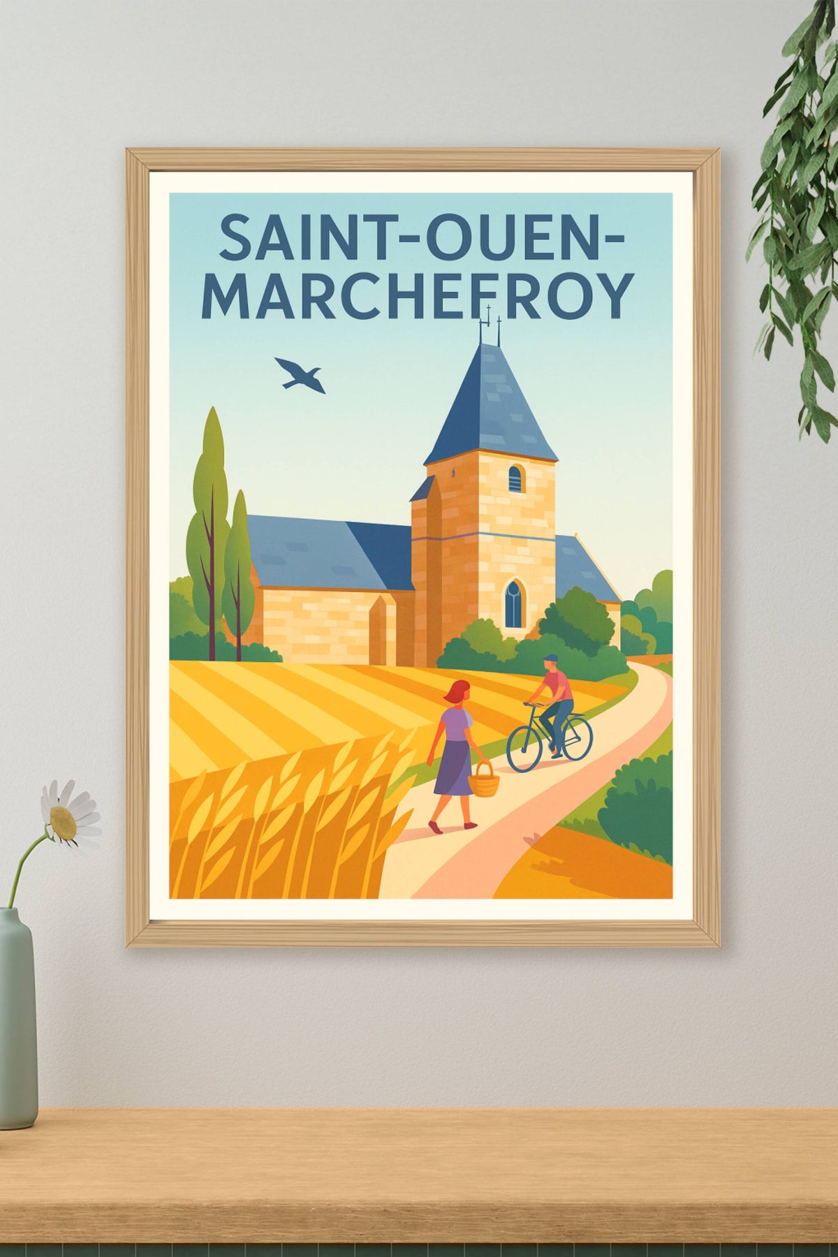 Affiche de Saint-Ouen-Marchefroy - Charme bucolique et authenticité normande