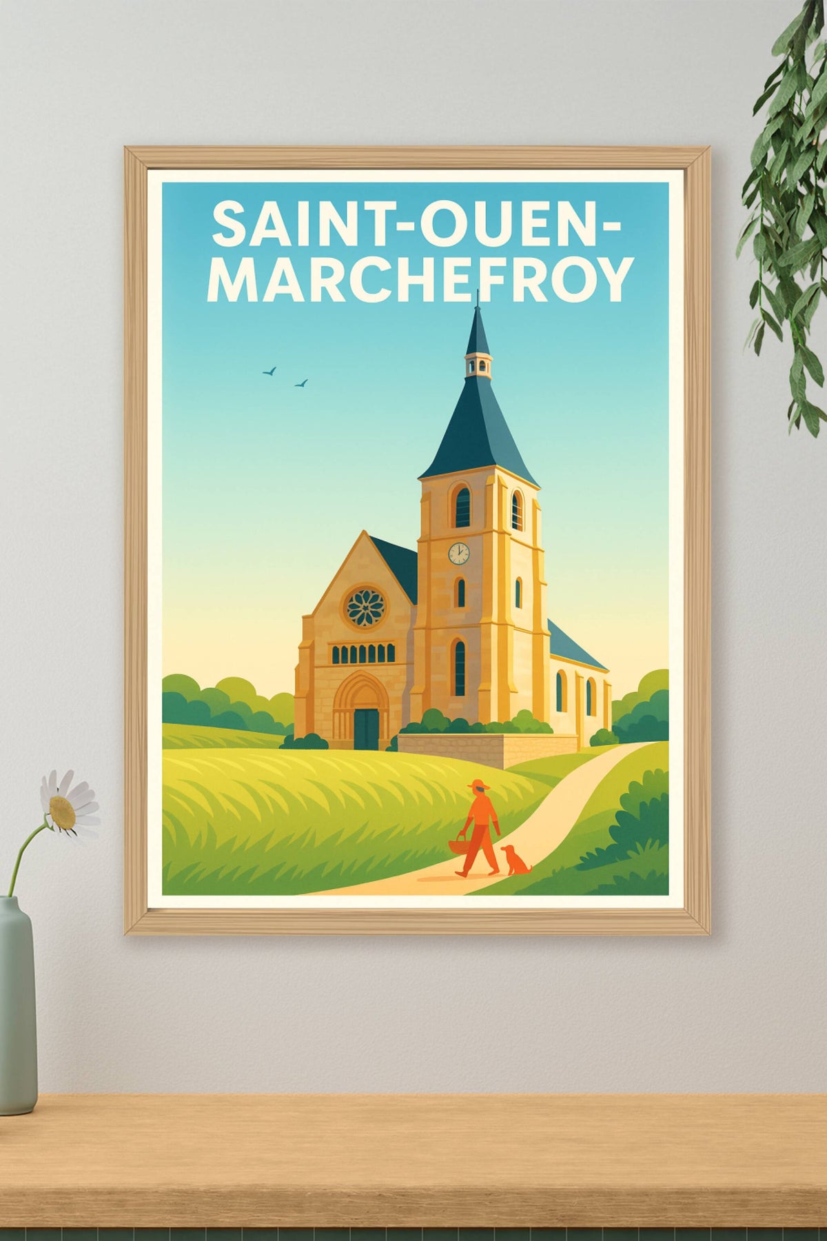 Affiche de Saint-Ouen-Marchefroy - Charme bucolique de la campagne normande