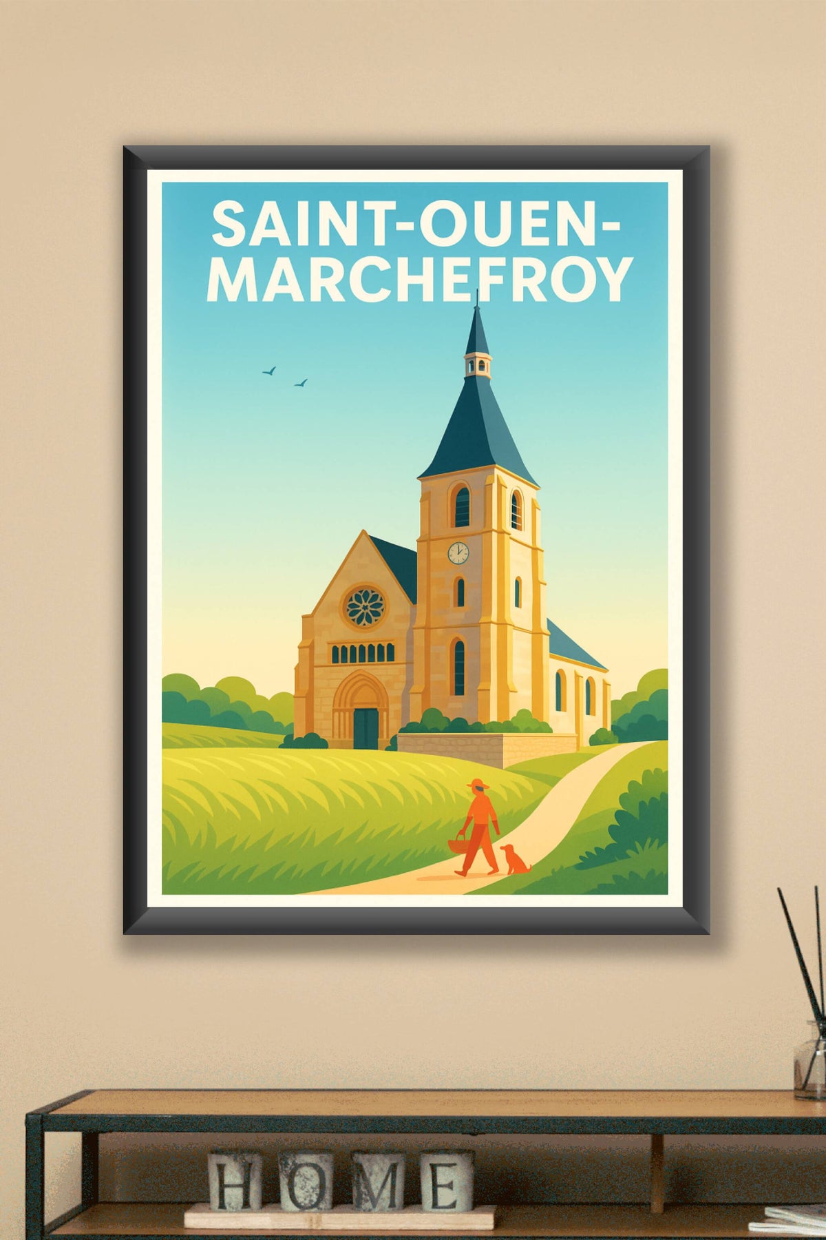 Affiche de Saint-Ouen-Marchefroy - Charme bucolique de la campagne normande