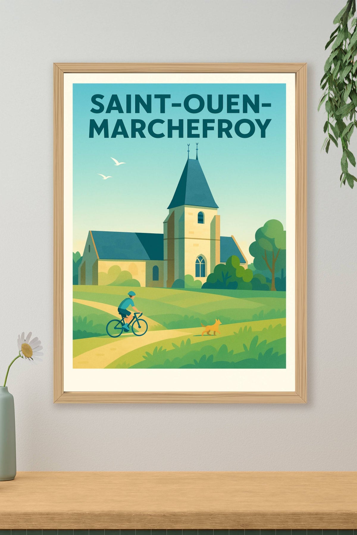 Affiche de Saint-Ouen-Marchefroy - Balade paisible à la campagne