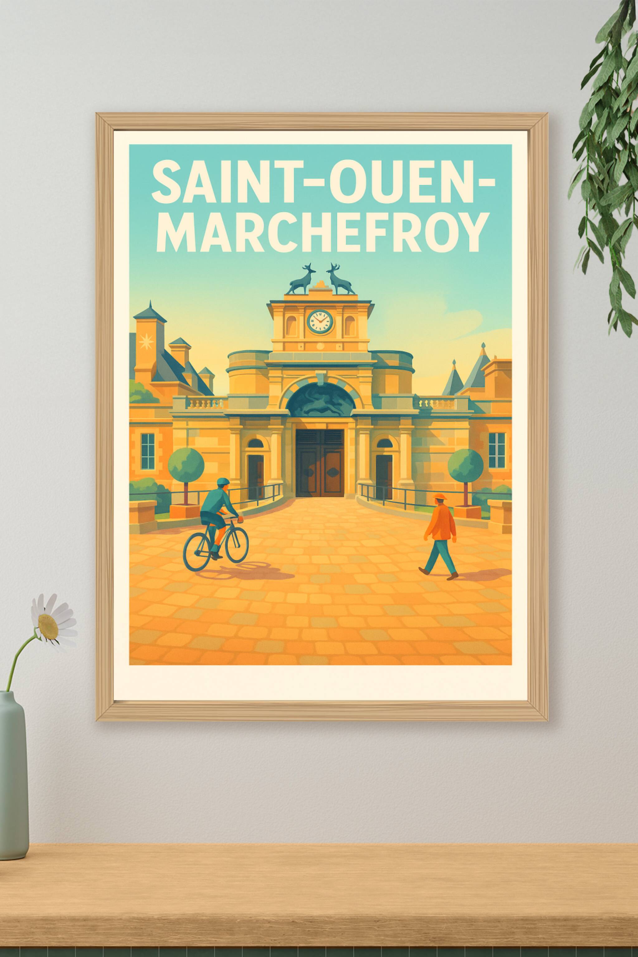 Affiche de Saint-Ouen-Marchefroy - Entrée majestueuse au cœur de l'histoire