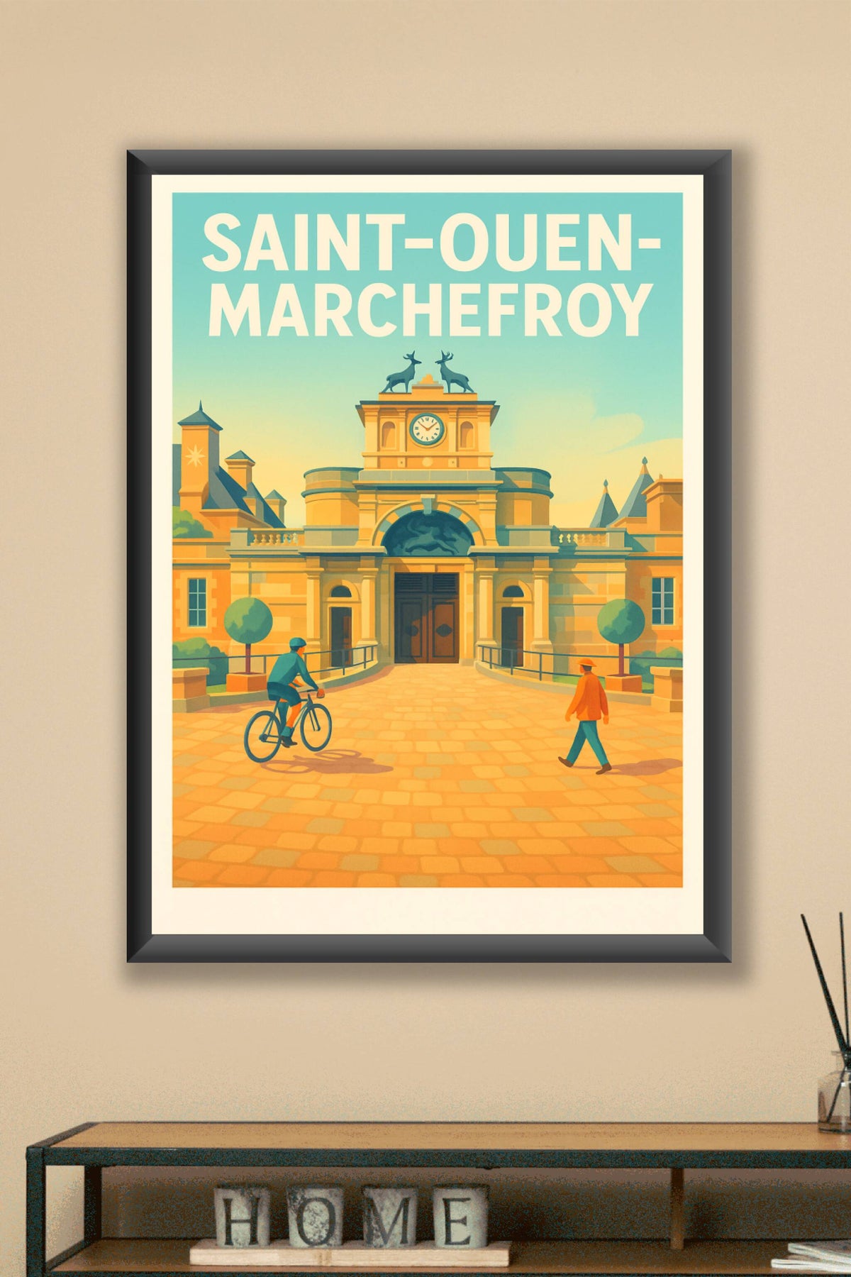 Affiche de Saint-Ouen-Marchefroy - Entrée majestueuse au cœur de l'histoire