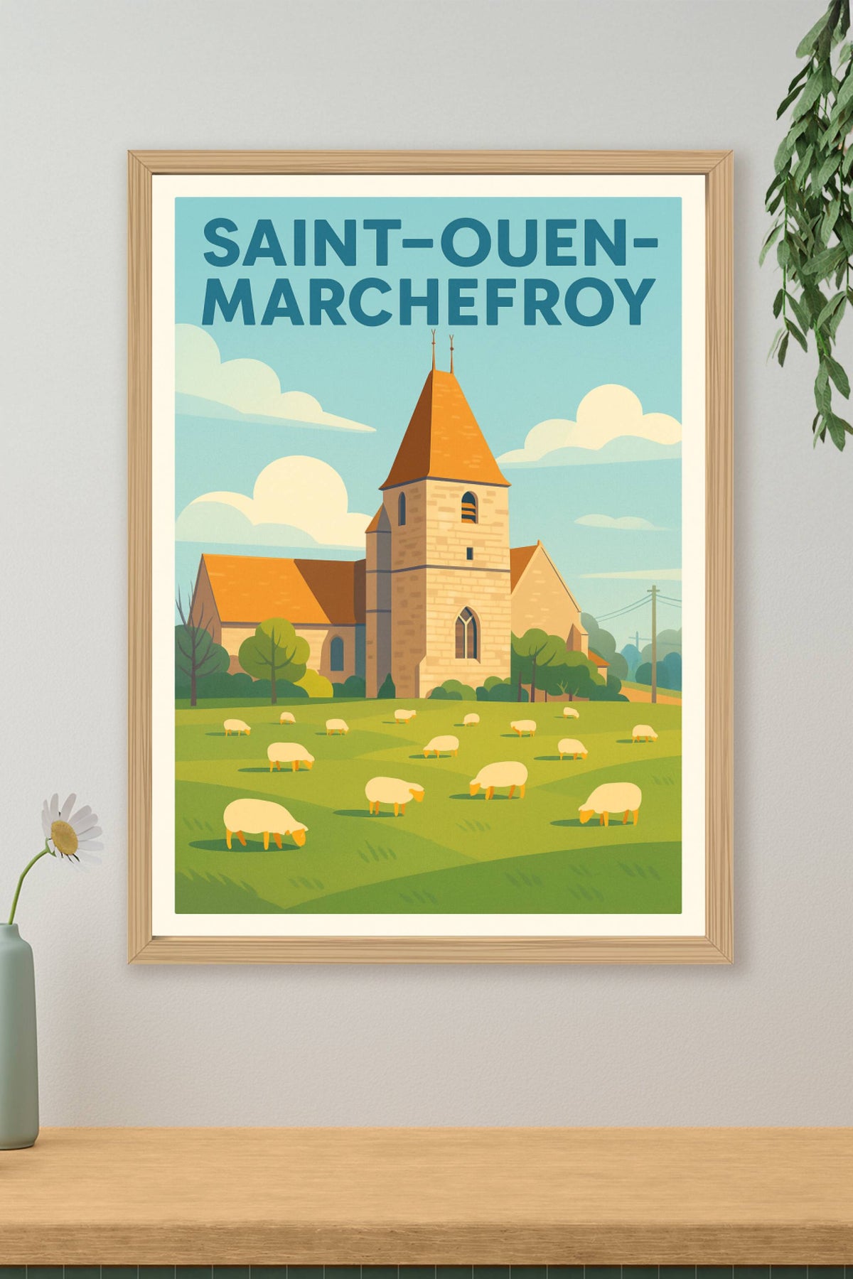 Affiche de Saint-Ouen-Marchefroy - Charme champêtre et patrimoine