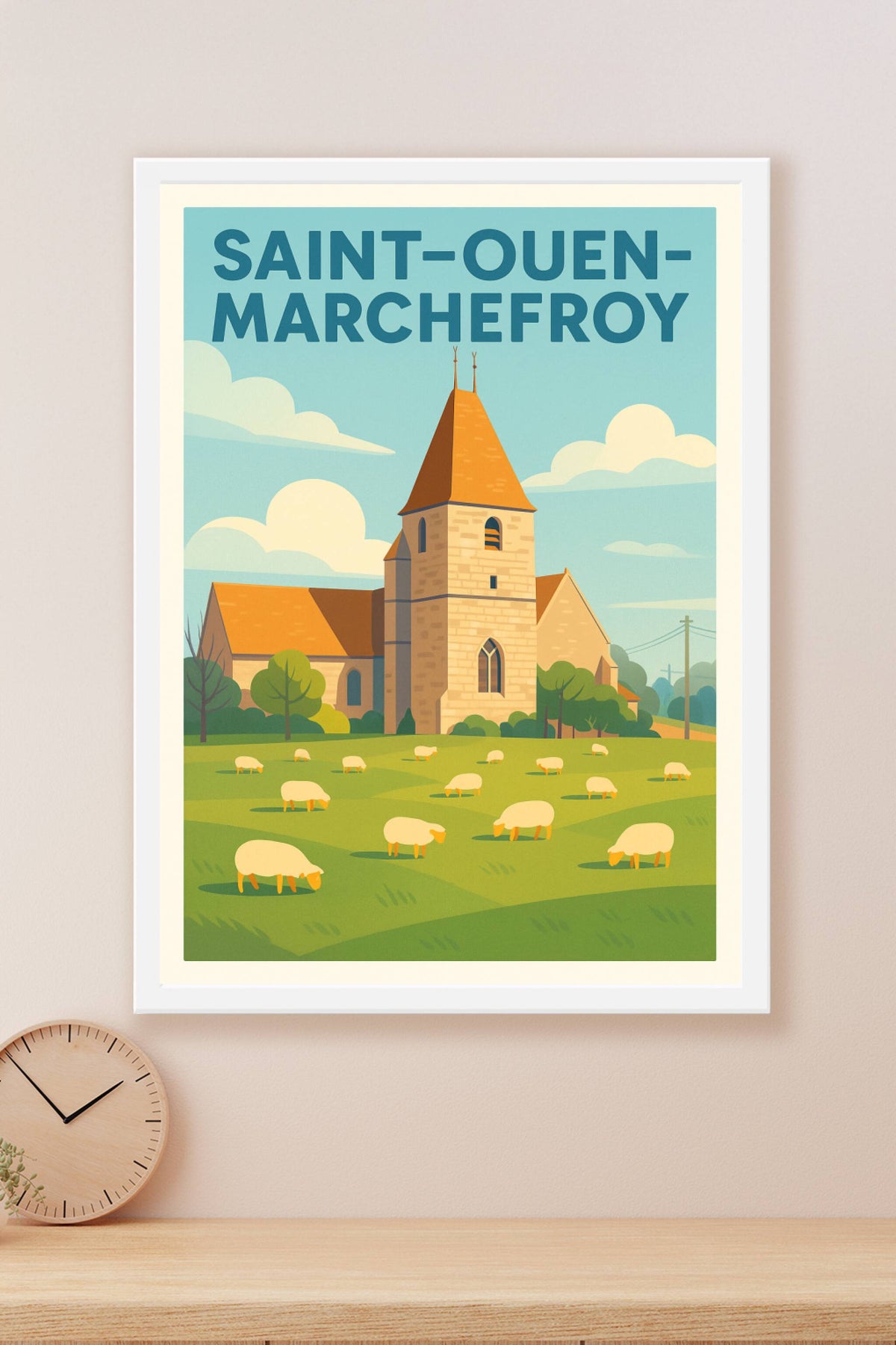 Affiche de Saint-Ouen-Marchefroy - Charme champêtre et patrimoine