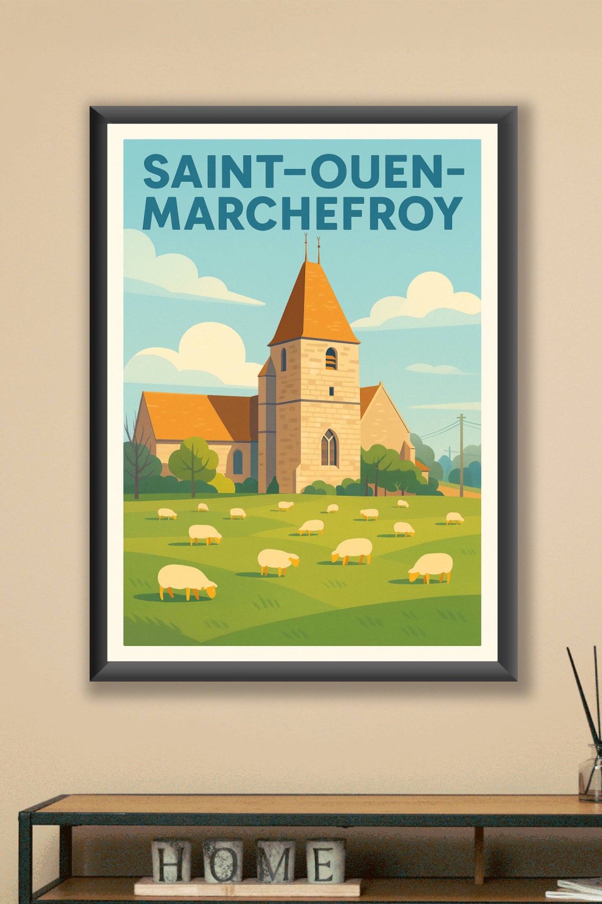 Affiche de Saint-Ouen-Marchefroy - Charme champêtre et patrimoine
