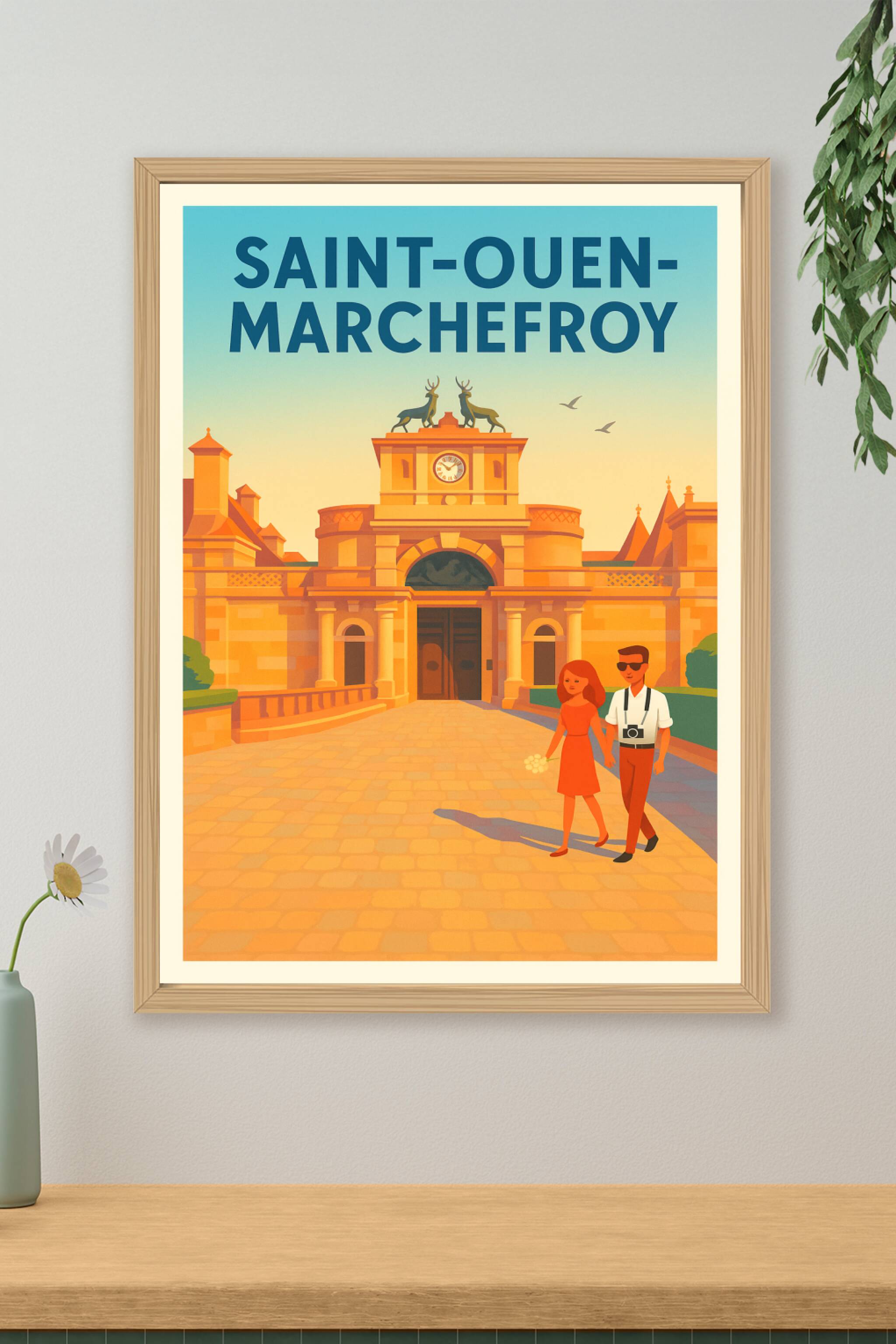 Affiche de Saint-Ouen-Marchefroy - Charme historique et romantisme