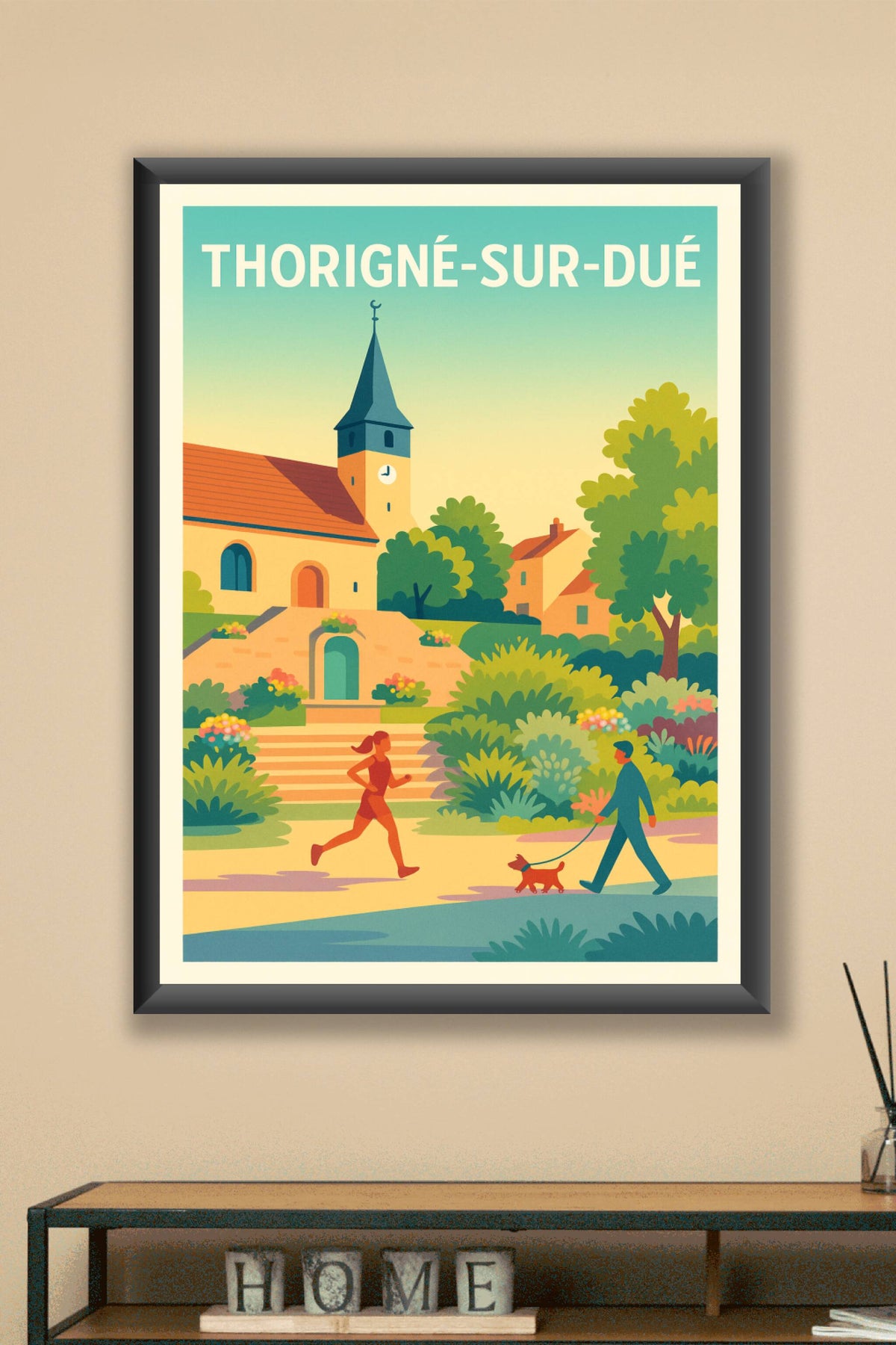 Affiche de Thorigné-sur-Dué - Sérénité au cœur du village