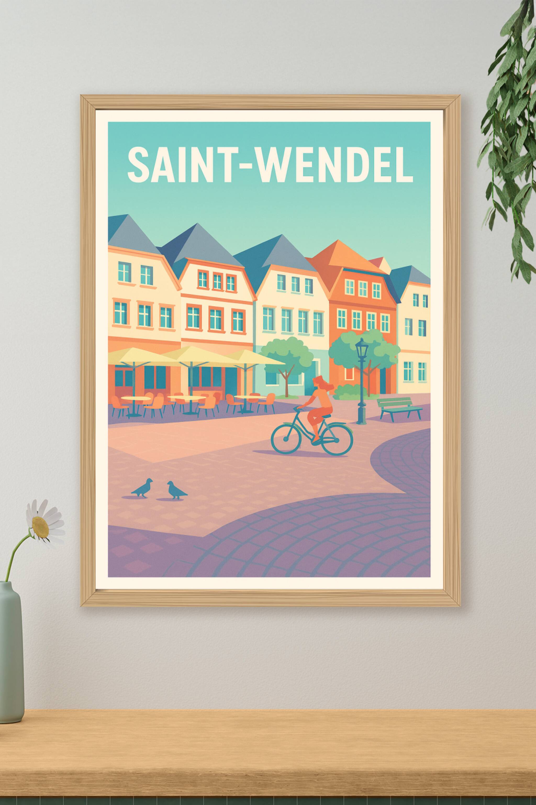 Affiche de Saint-Wendel - Charme paisible au cœur de la ville