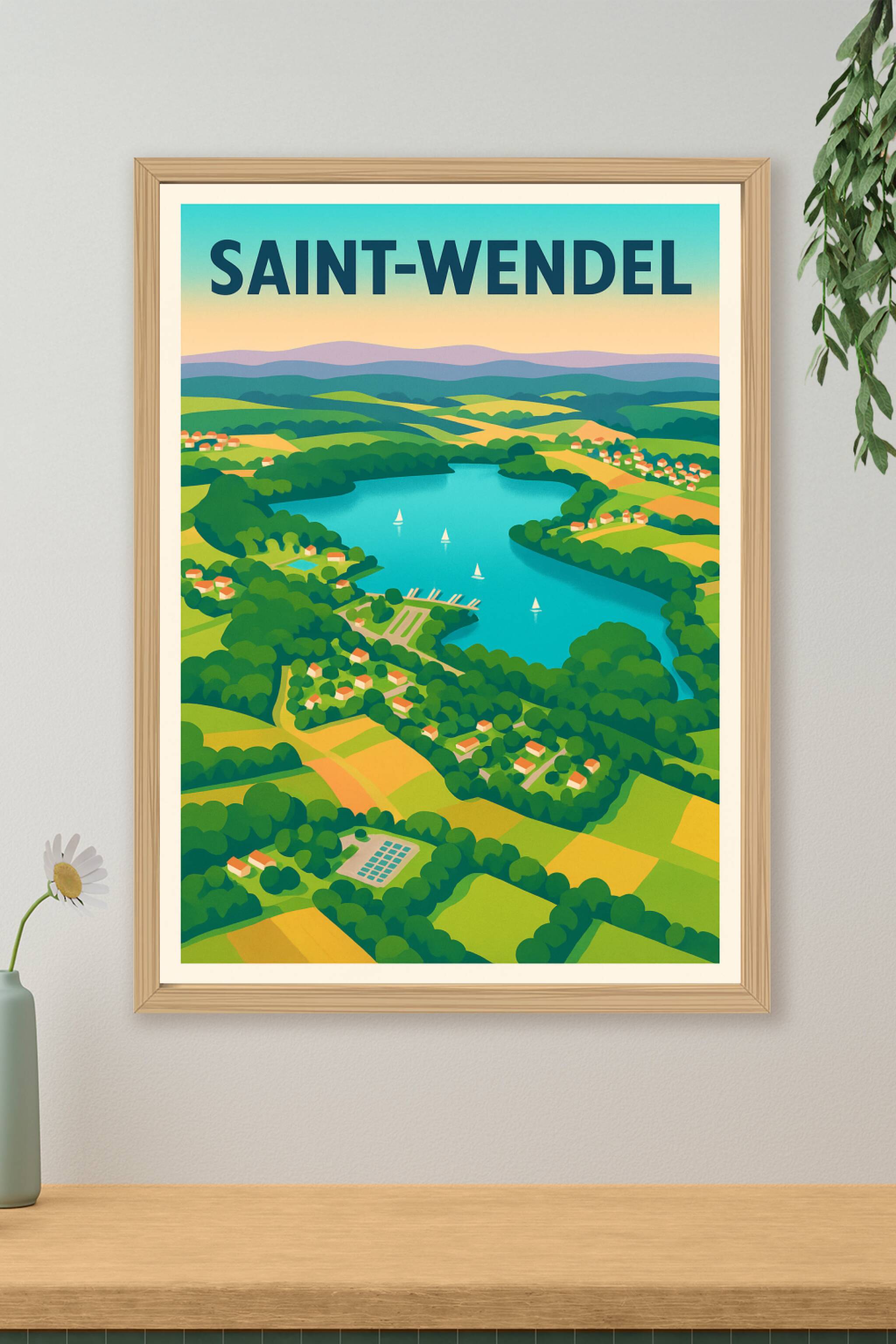 Affiche de Saint-Wendel - Évasion au cœur des paysages verdoyants