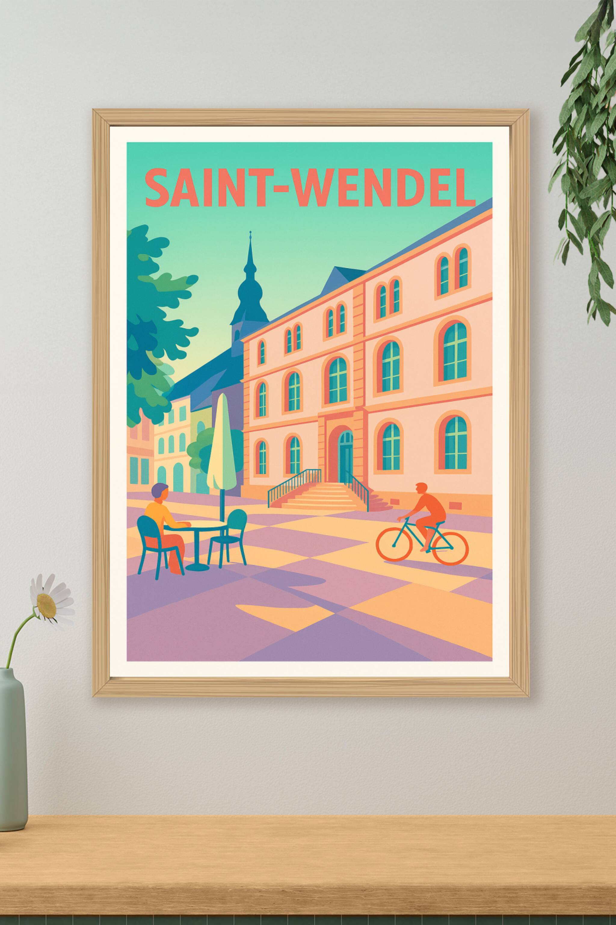 Affiche de Saint-Wendel - Charme et douceur urbaine