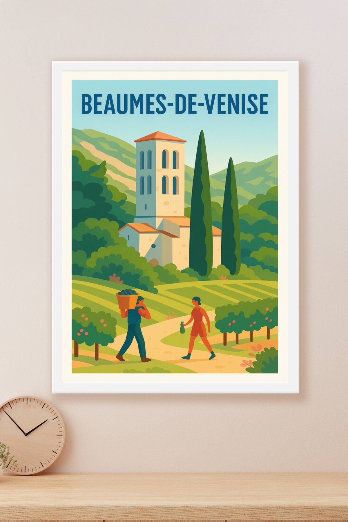 Affiche de Beaumes-de-Venise - Élégance et terroir en Provence