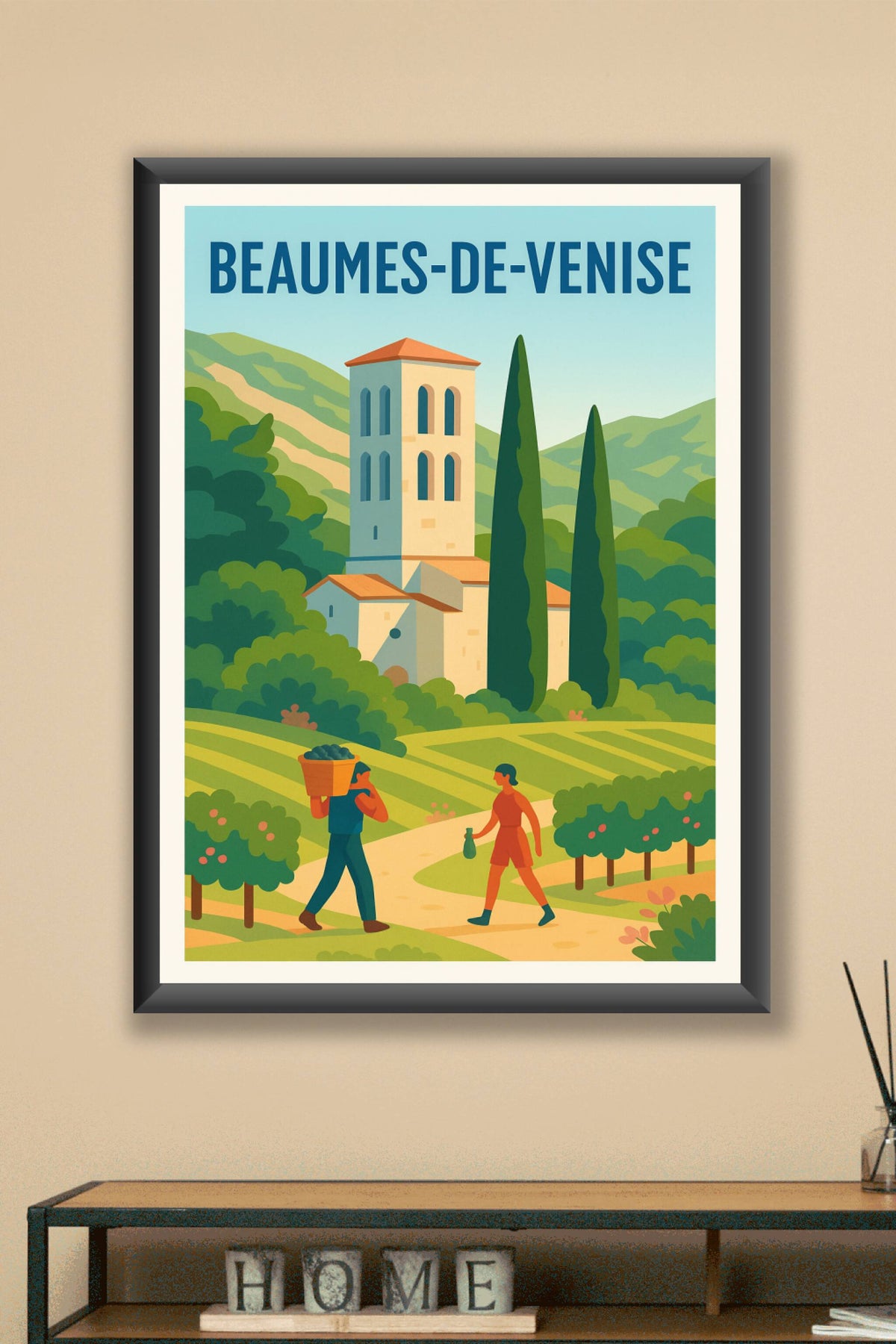 Affiche de Beaumes-de-Venise - Élégance et terroir en Provence