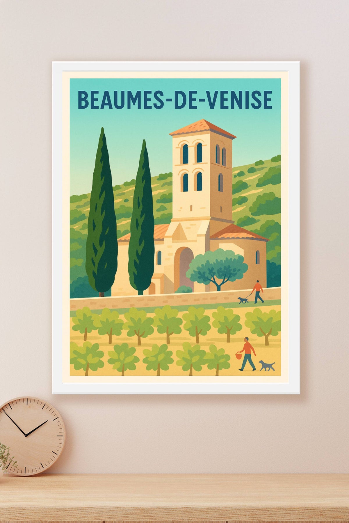 Affiche de Beaumes-de-Venise - Charme Provençal et Sérénité