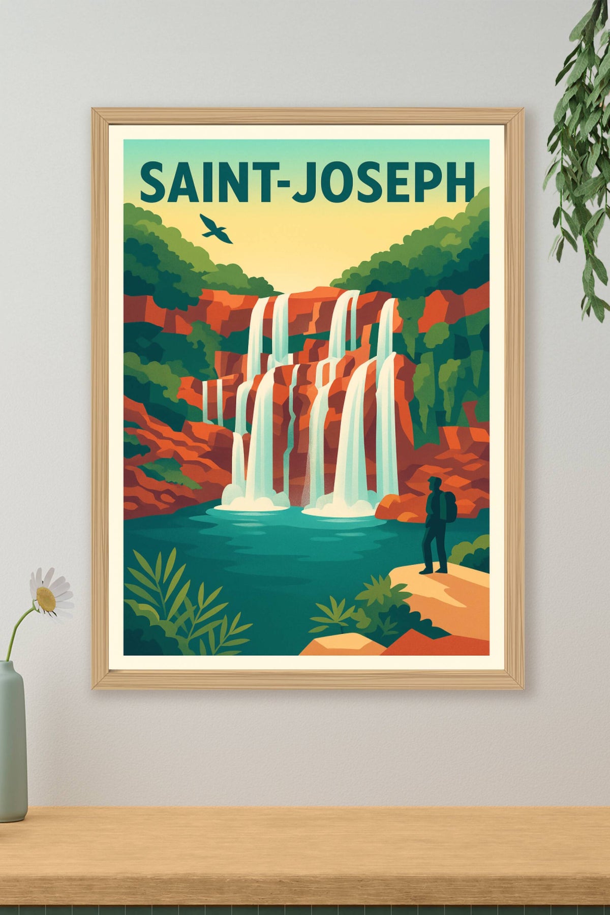 Affiche de Saint-Joseph - Émerveillement au pied des cascades