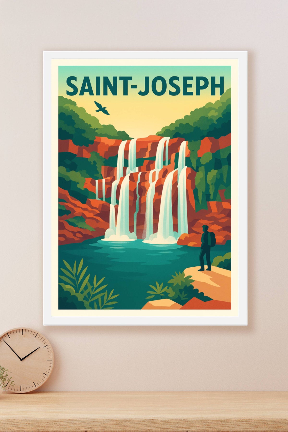 Affiche de Saint-Joseph - Émerveillement au pied des cascades