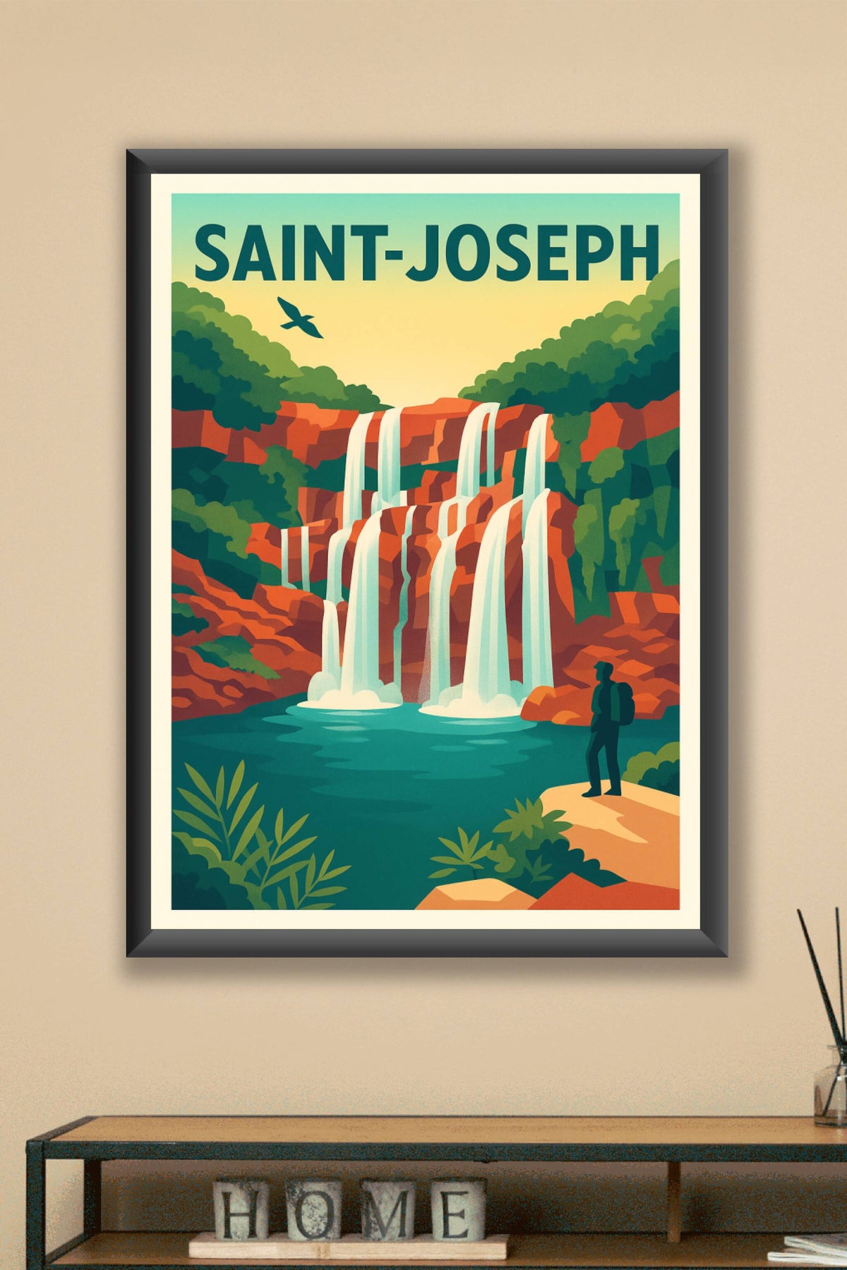 Affiche de Saint-Joseph - Émerveillement au pied des cascades