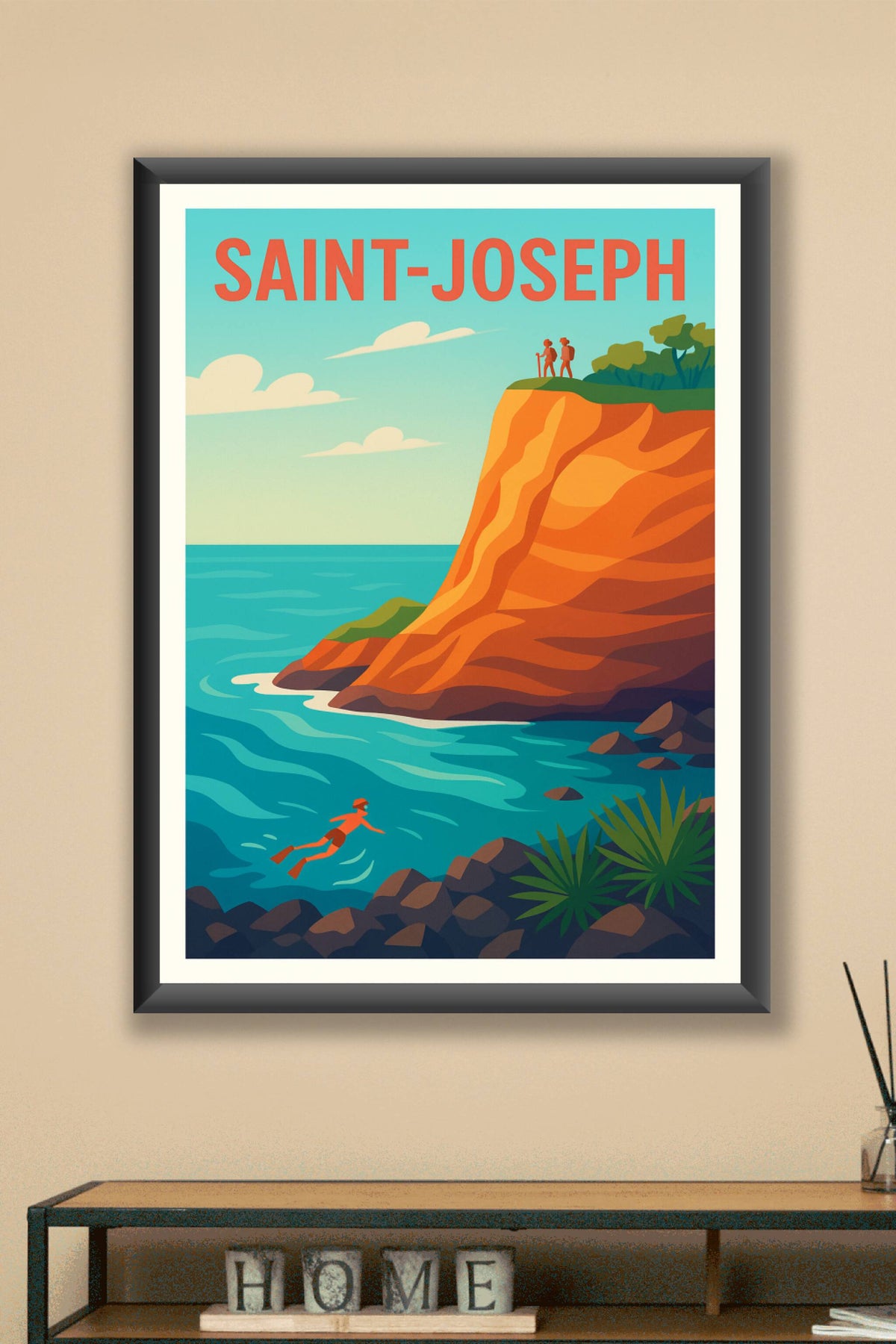 Affiche de Saint-Joseph - Évasion marine et falaises sauvages