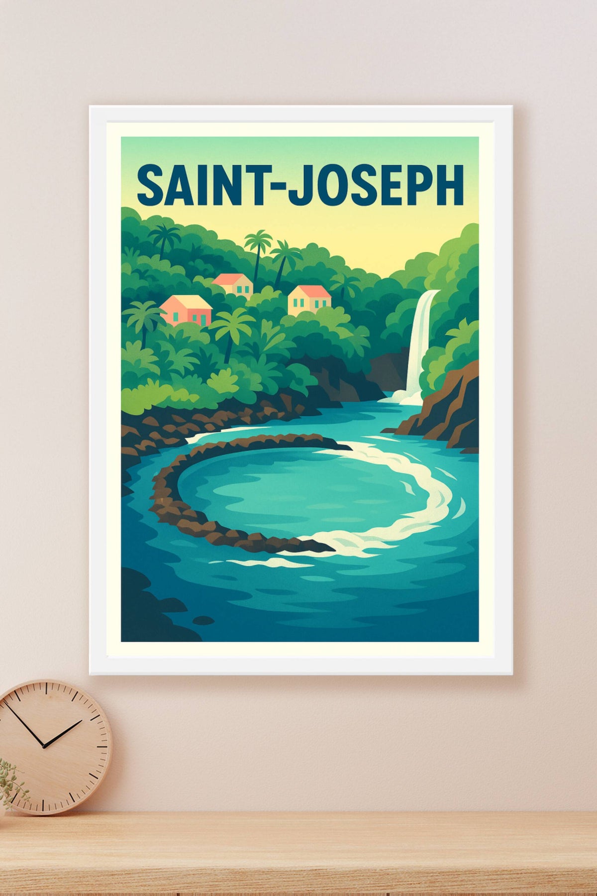 Affiche de Saint-Joseph - Évasion tropicale et nature luxuriante