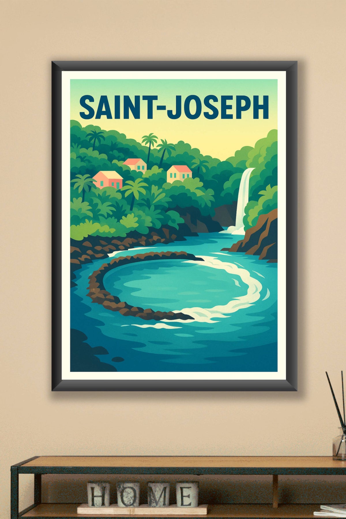 Affiche de Saint-Joseph - Évasion tropicale et nature luxuriante