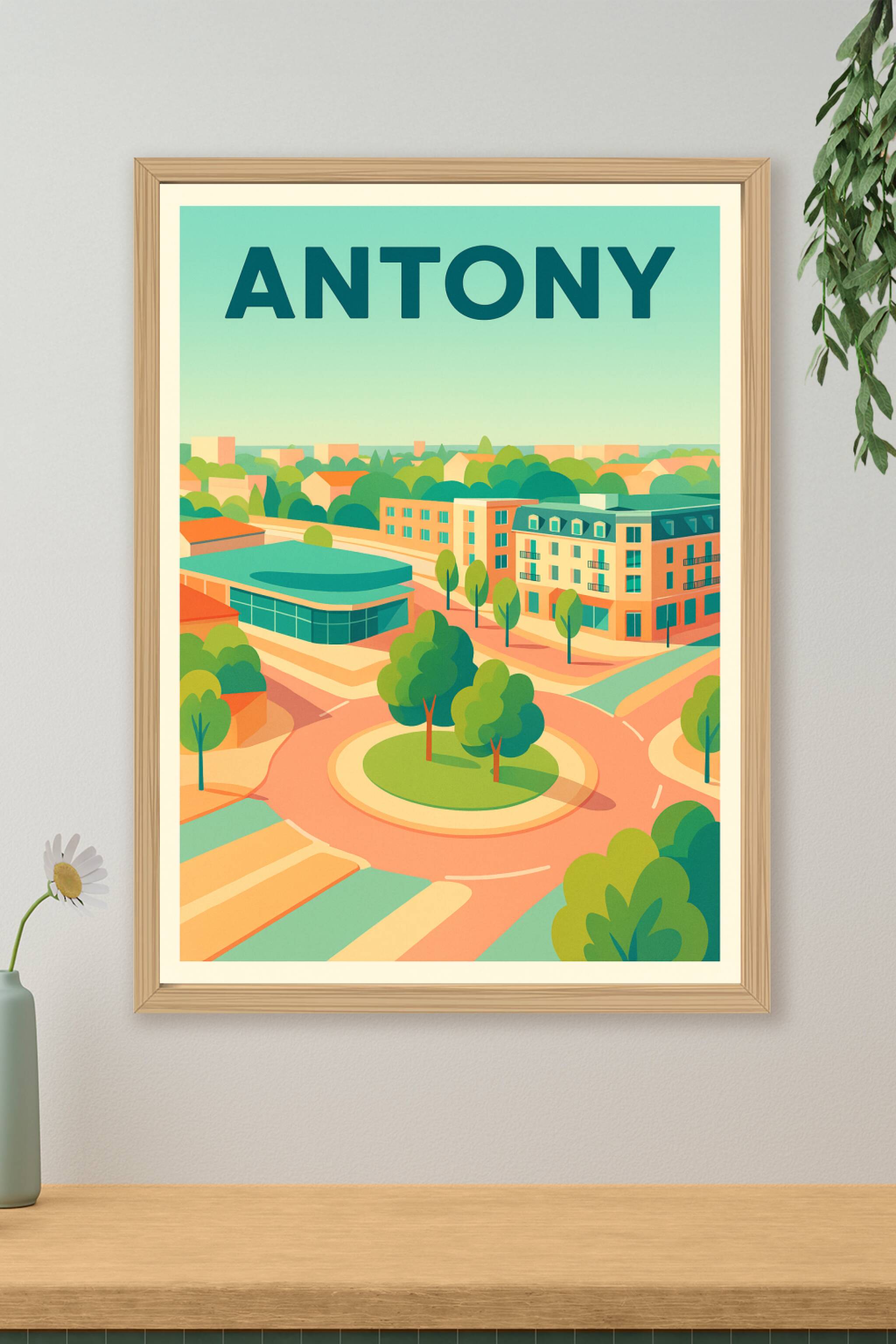 Affiche de Antony - Évasion urbaine en couleurs douces