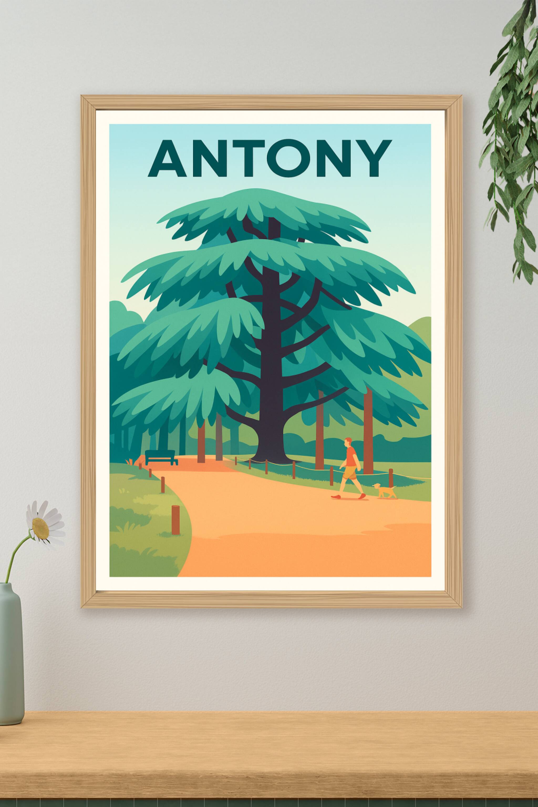 Affiche de Antony - Promenade paisible sous le grand arbre