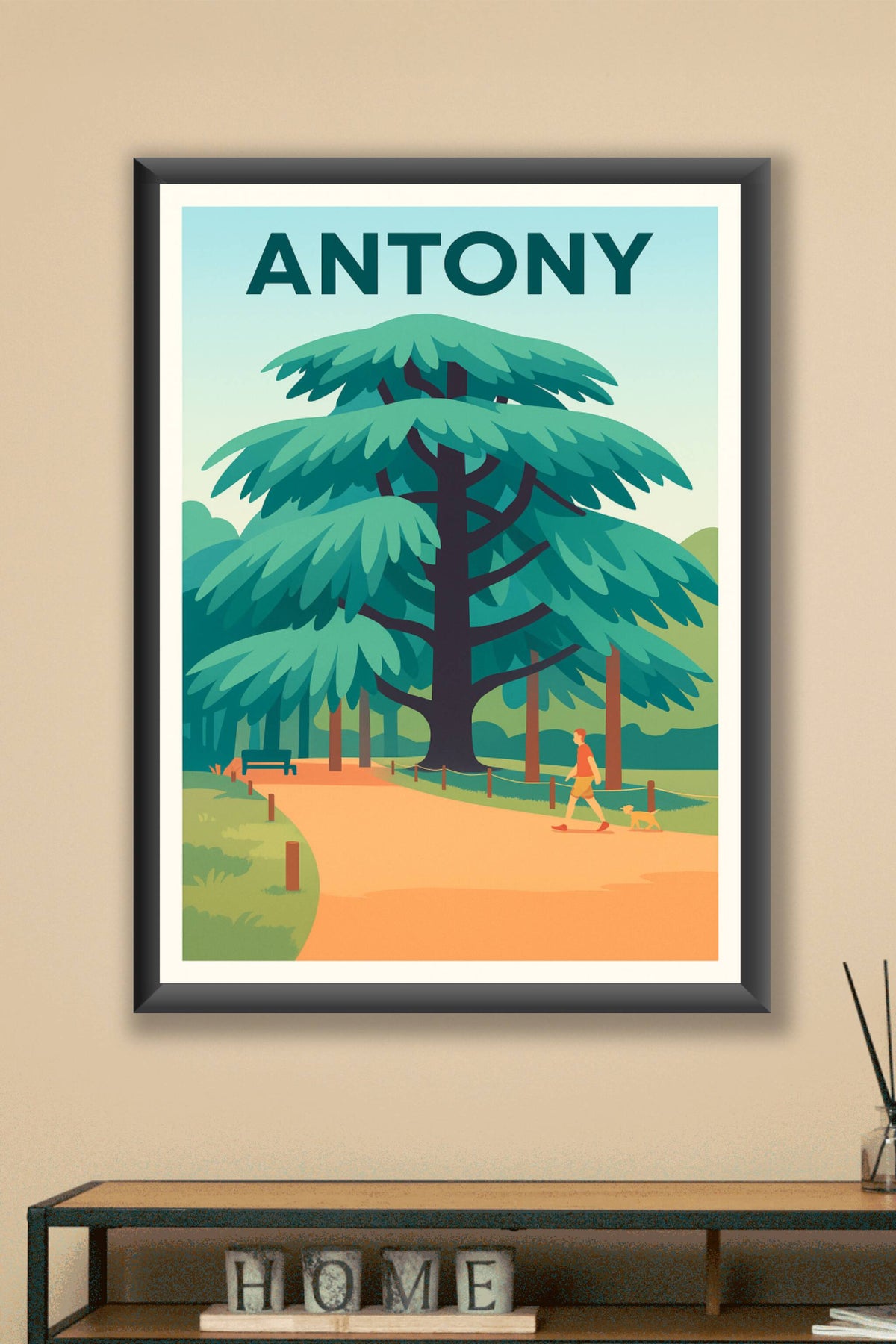 Affiche de Antony - Promenade paisible sous le grand arbre