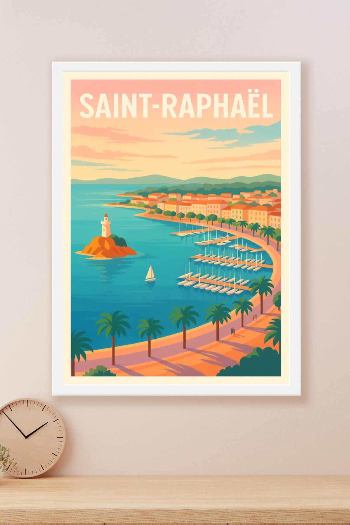 Affiche de Saint-Raphaël - L'élégance azur de la Côte d'Azur