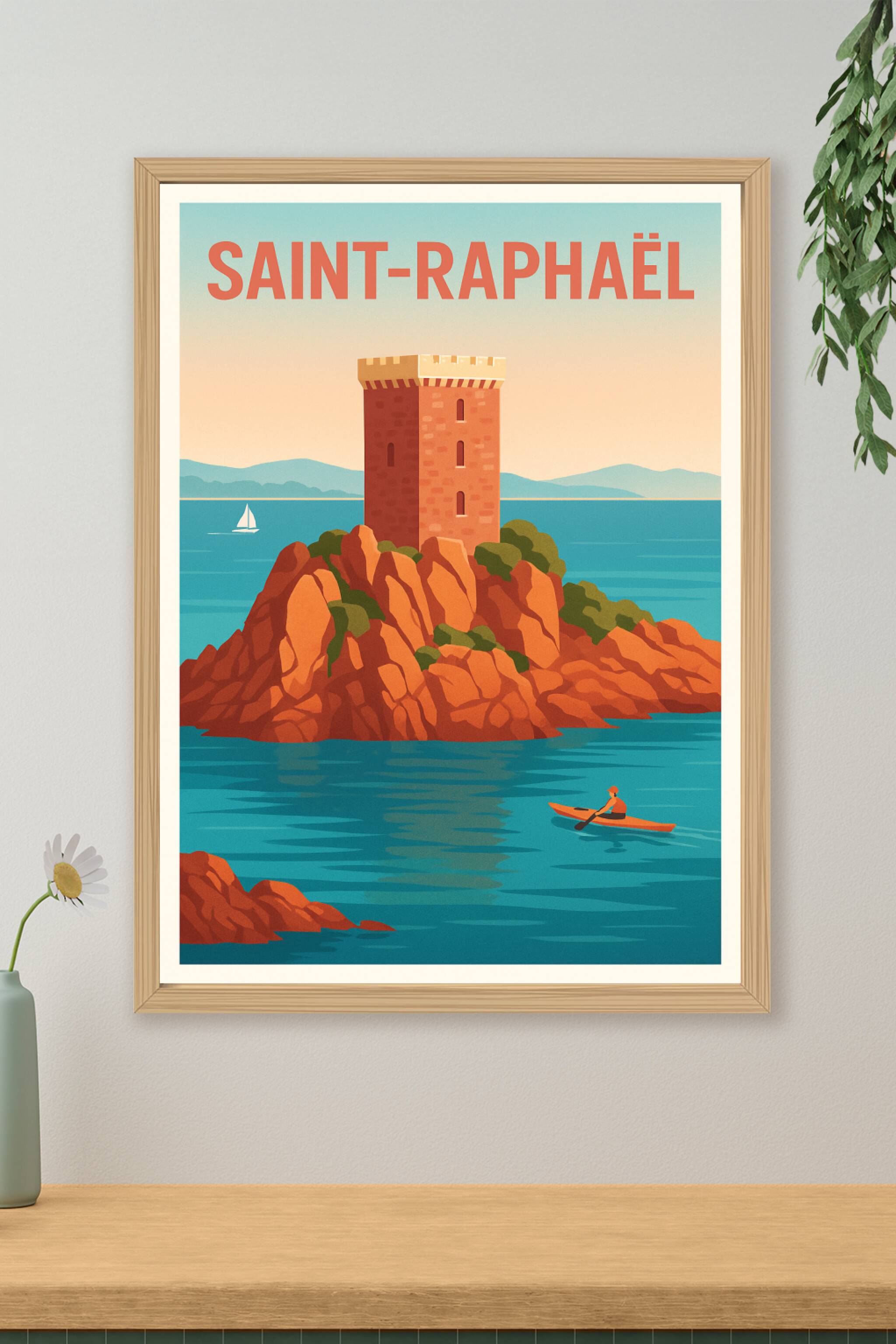 Affiche de Saint-Raphaël - Évasion Méditerranéenne Authentique