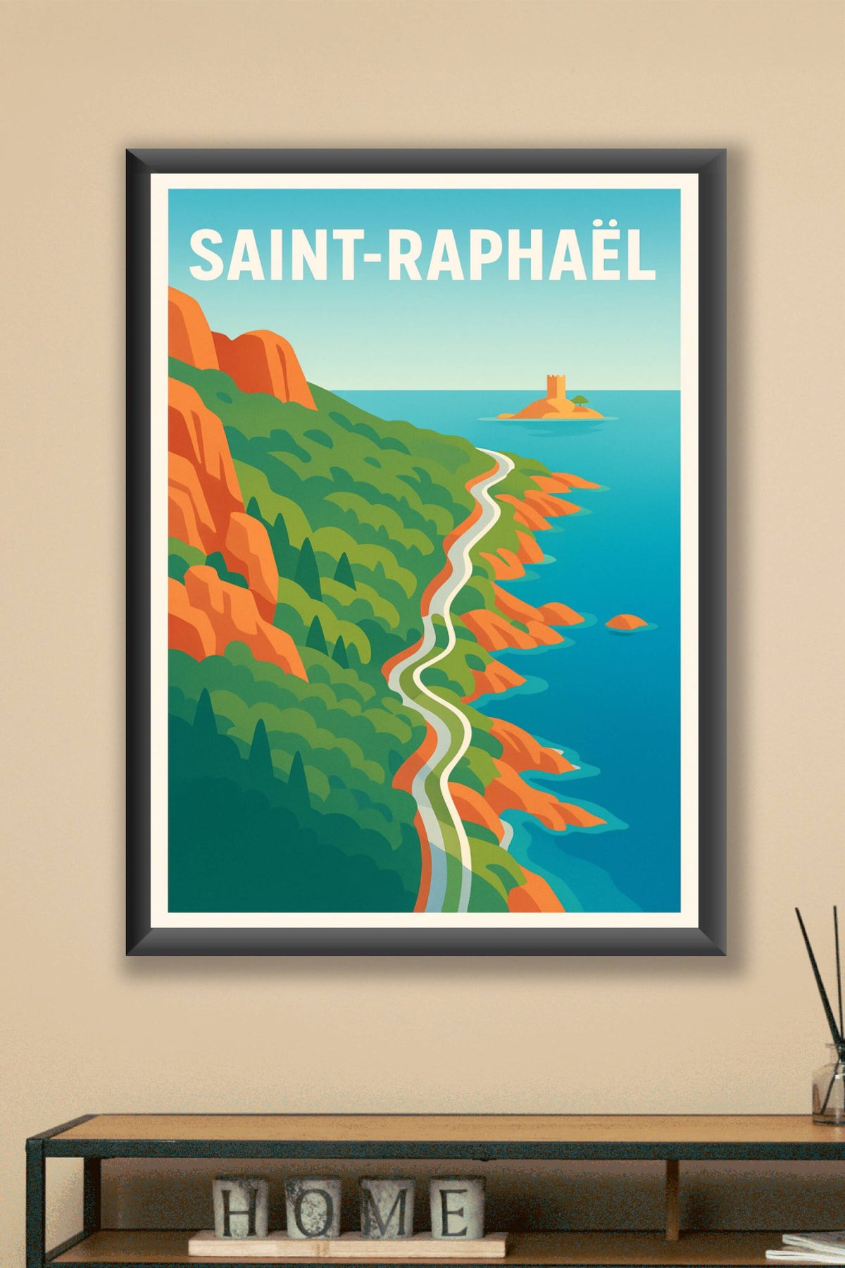Affiche de Saint-Raphaël - Évasion sur la Côte d'Azur
