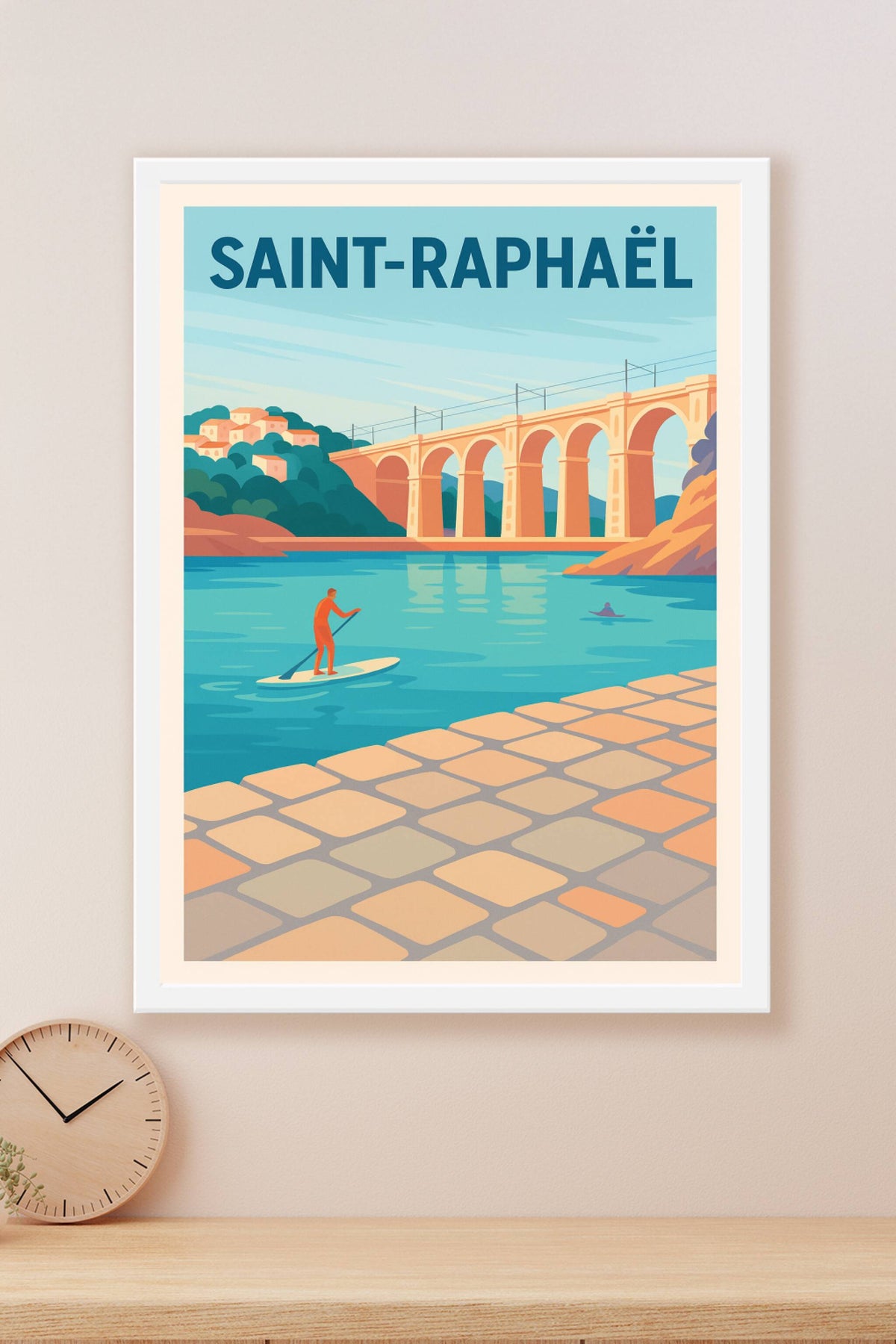 Affiche de Saint-Raphaël - Évasion entre mer et viaduc