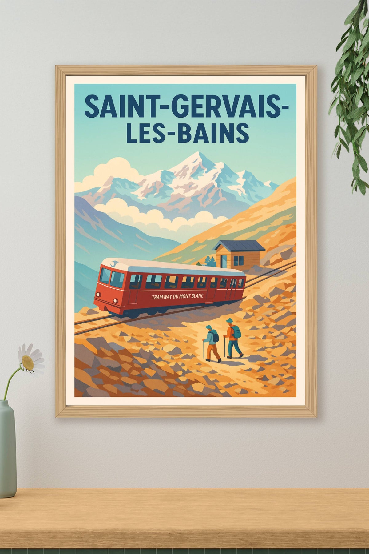 Affiche de Saint-Gervais-les-Bains - Voyage au cœur du Mont Blanc