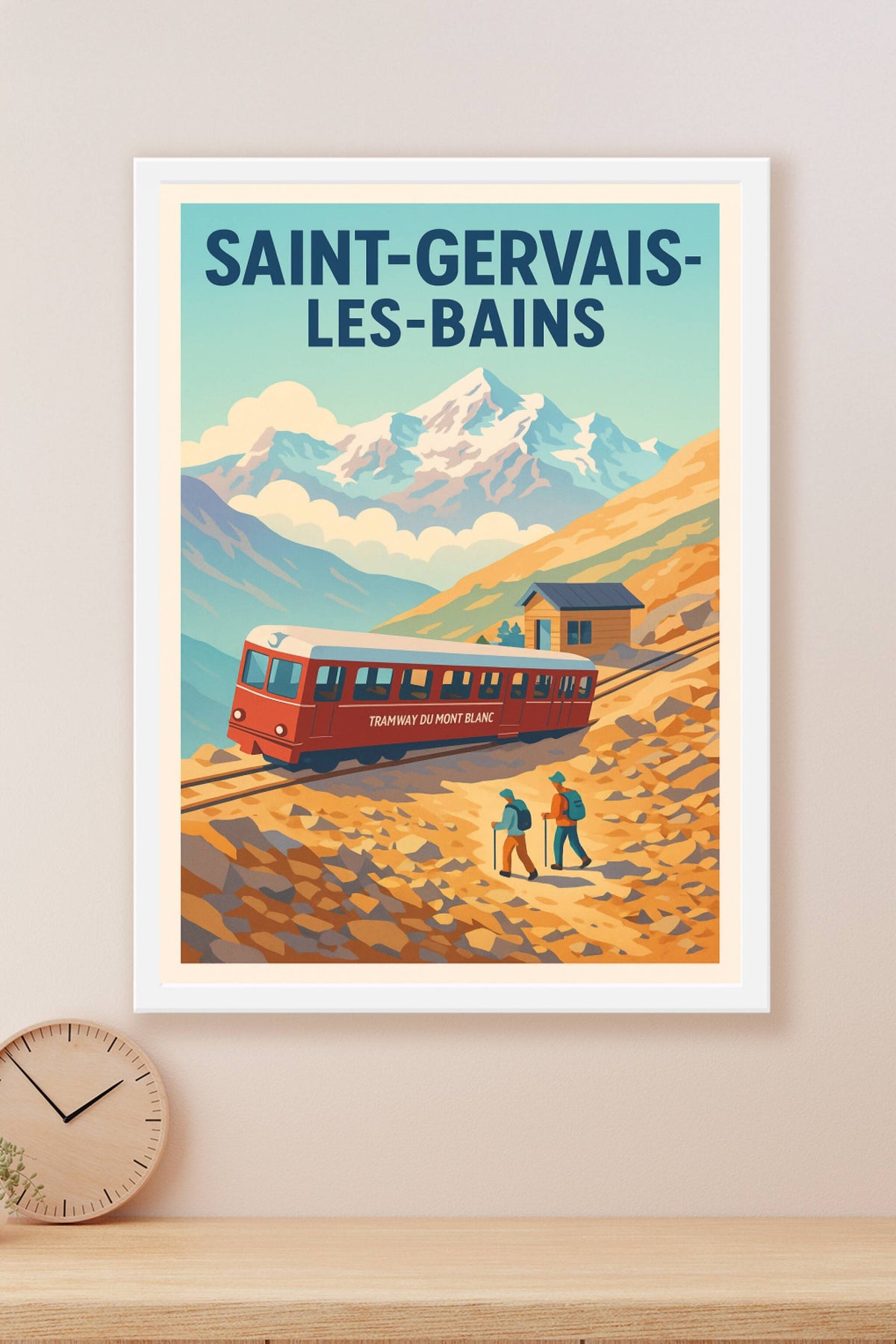 Affiche de Saint-Gervais-les-Bains - Voyage au cœur du Mont Blanc
